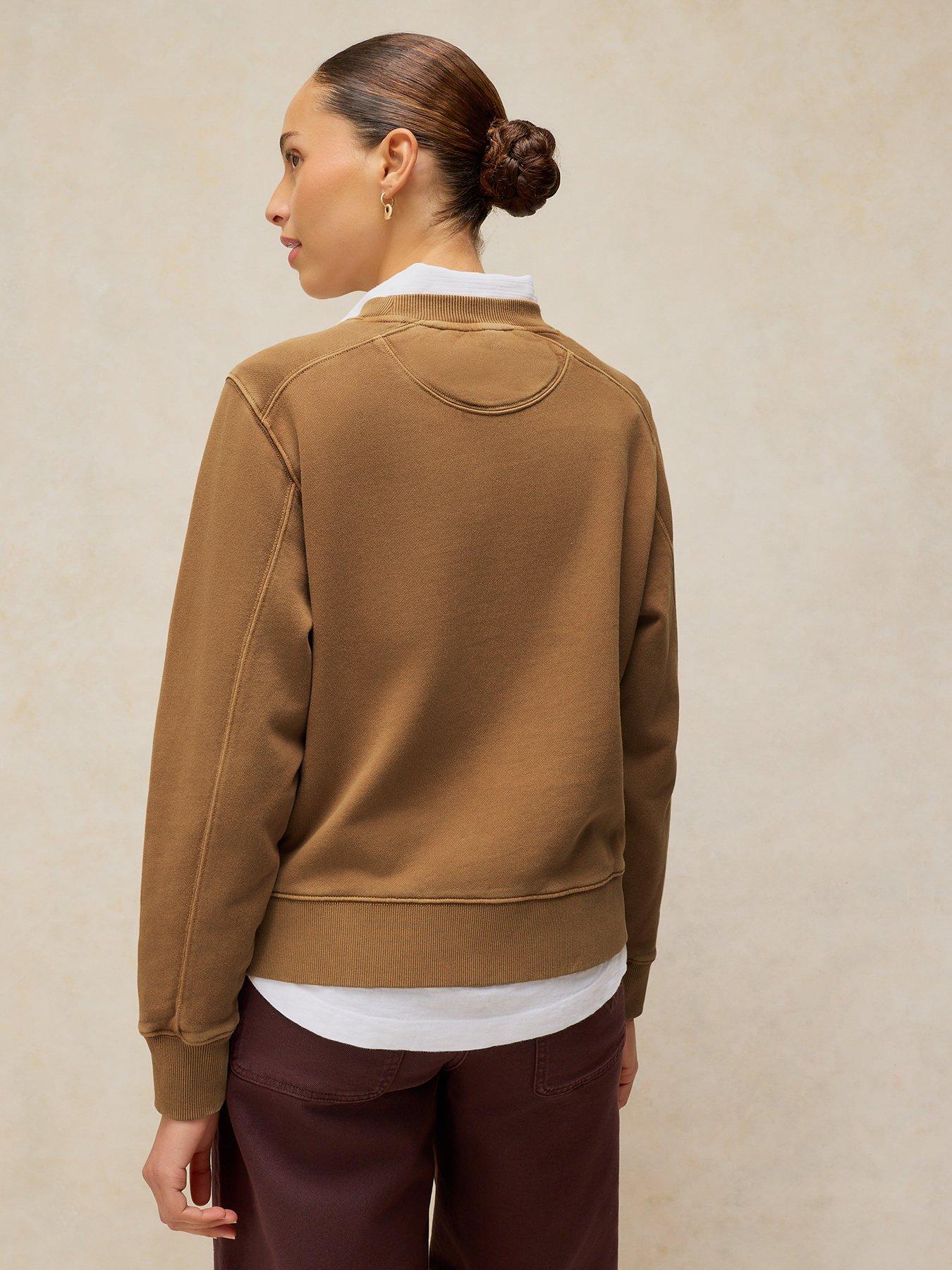 Image 2 of 6 of White Stuff Daydreamer Crew Neck Sweatshirt - Brown