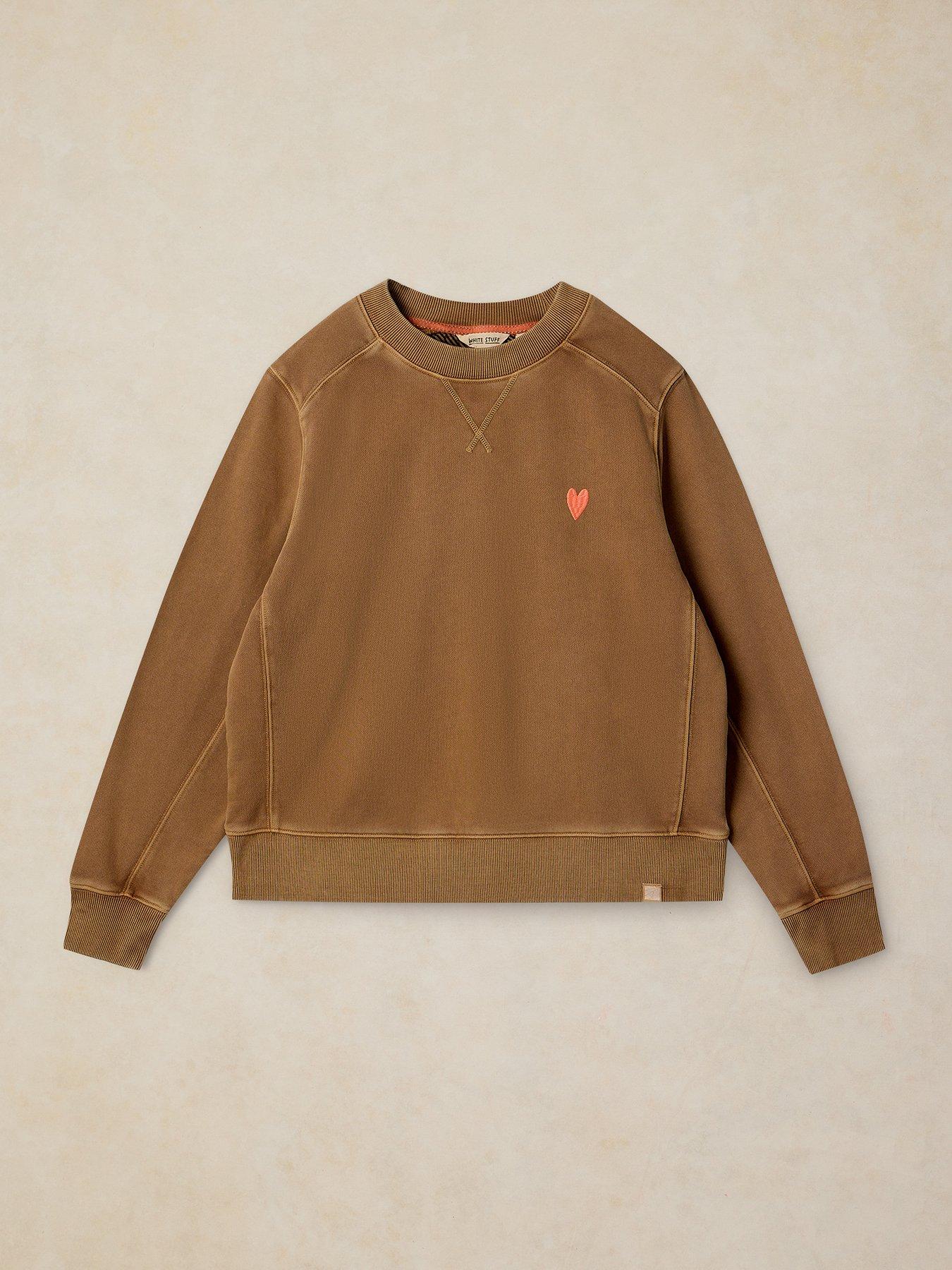 Image 5 of 6 of White Stuff Daydreamer Crew Neck Sweatshirt - Brown
