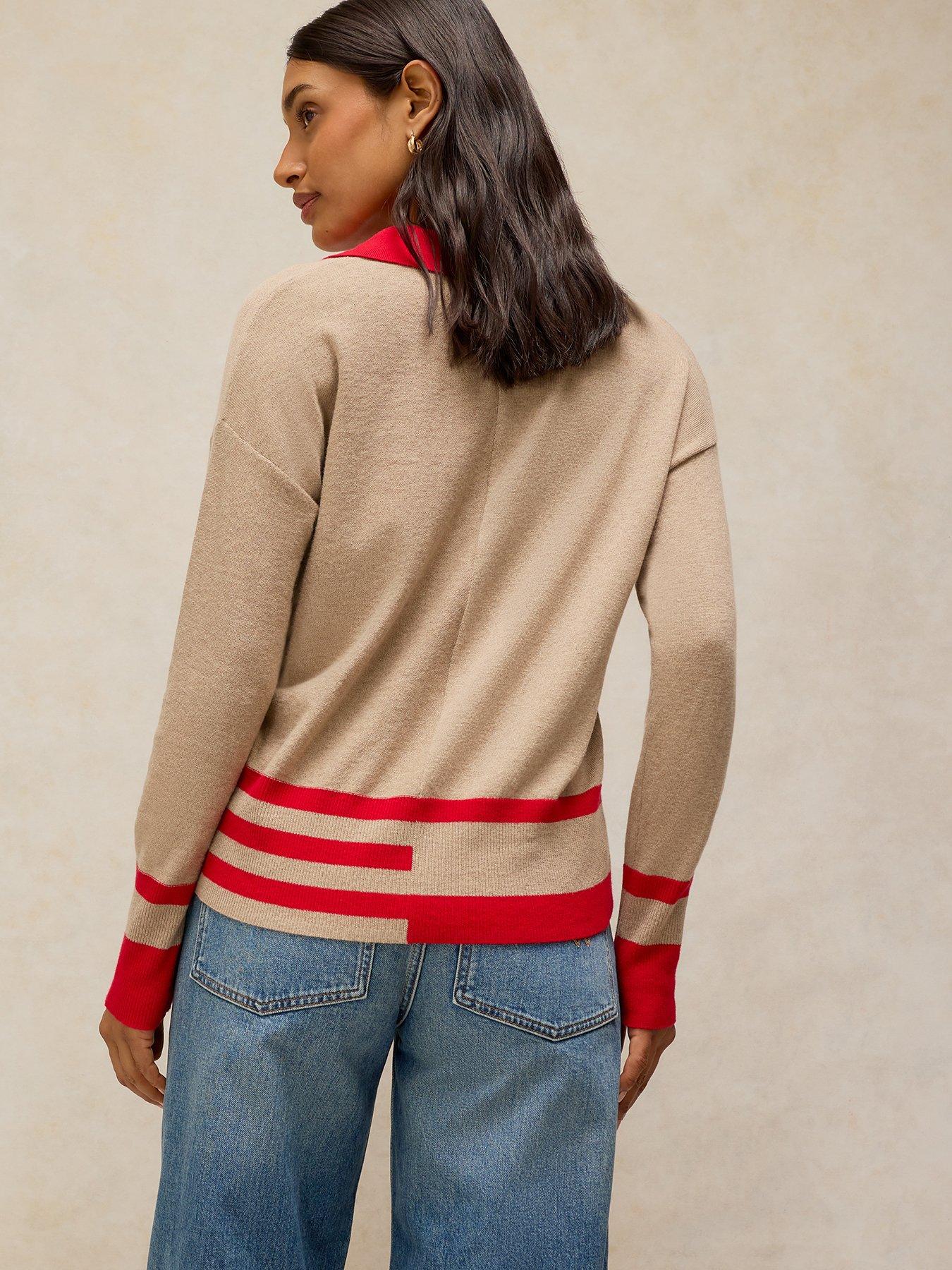 Image 2 of 6 of White Stuff Cara Collar Jumper