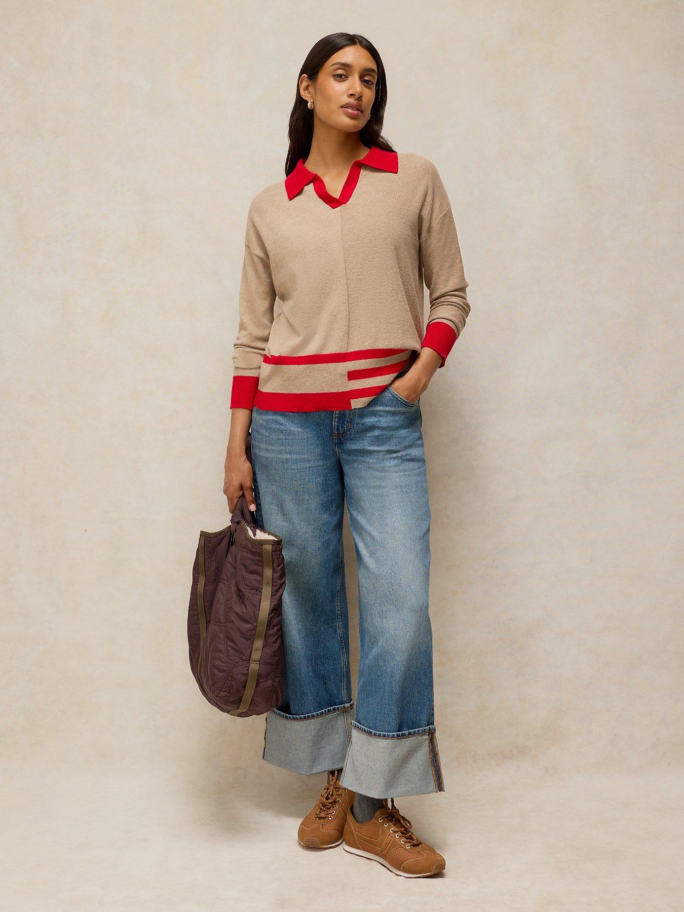 Image 3 of 6 of White Stuff Cara Collar Jumper