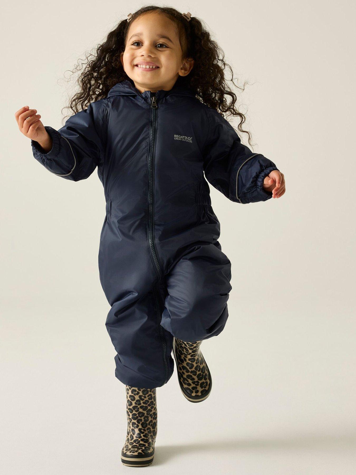 Regatta Kids Toddler Splosh Iii Puddlesuit -navy.