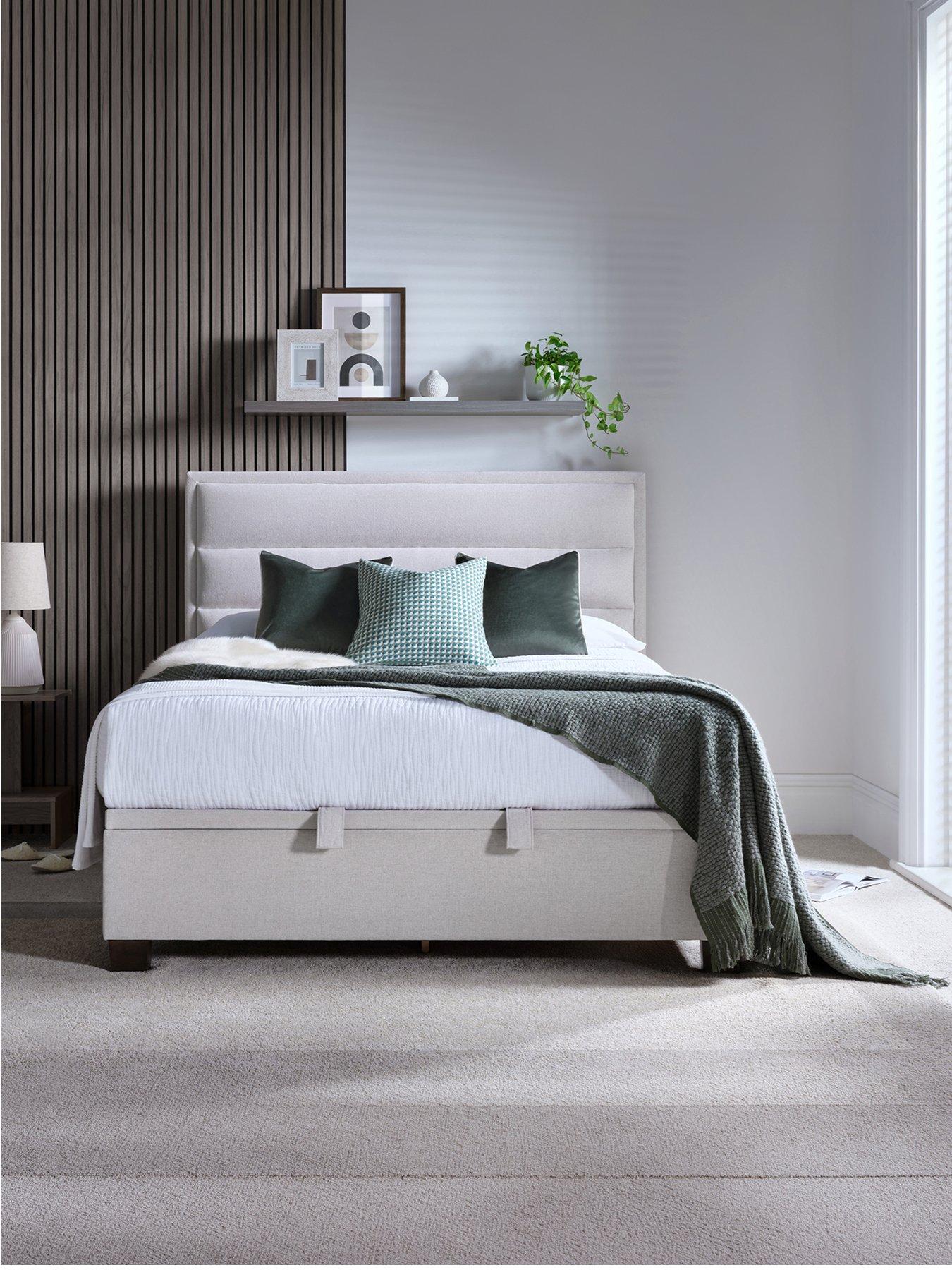 Image 2 of 5 of The Very Collection Sigrid&nbsp;Ottoman Storage Bed with Mattress Options (Buy &amp; SAVE!) - Natural