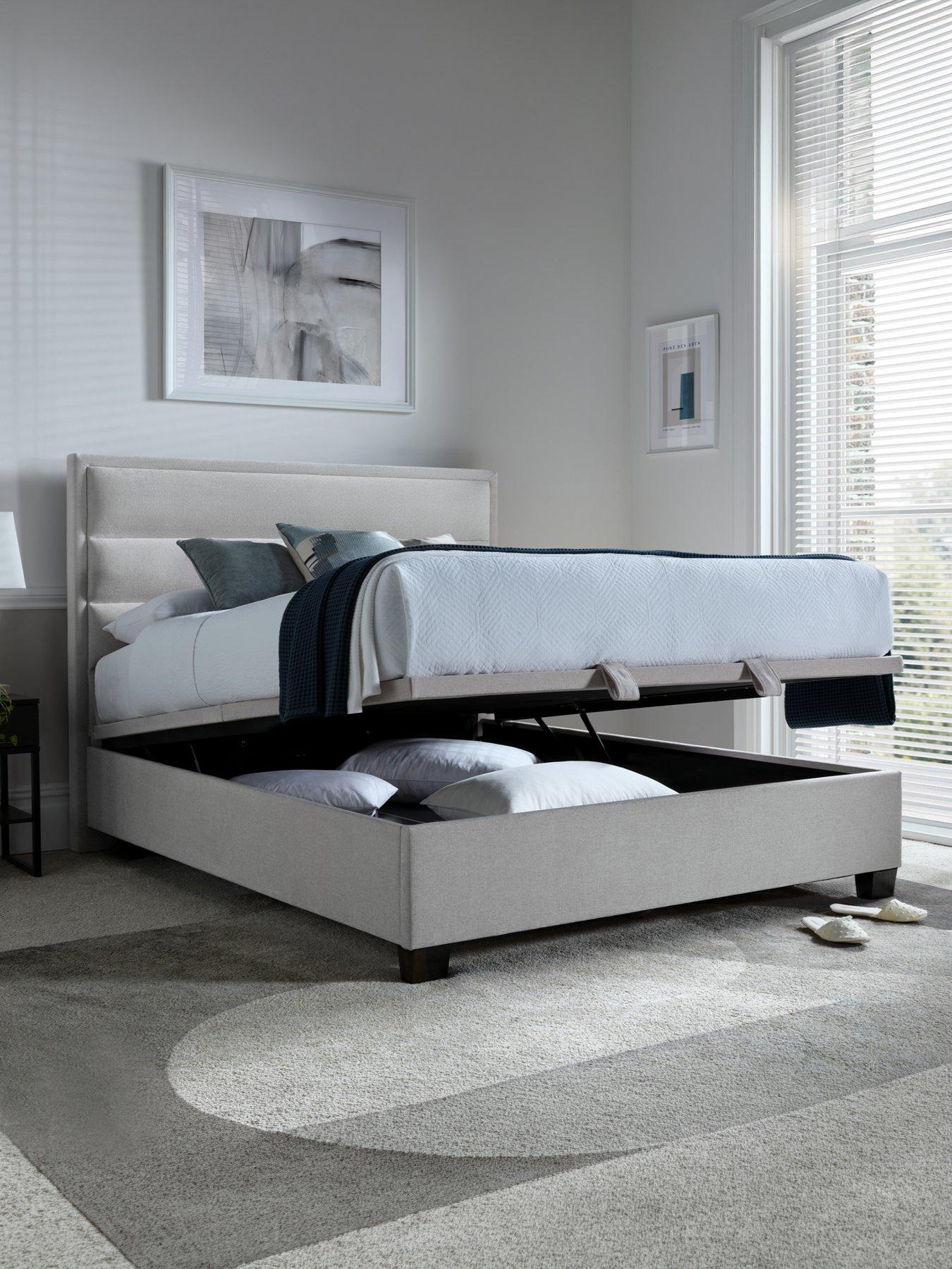 Image 3 of 5 of The Very Collection Sigrid&nbsp;Ottoman Storage Bed with Mattress Options (Buy &amp; SAVE!) - Natural