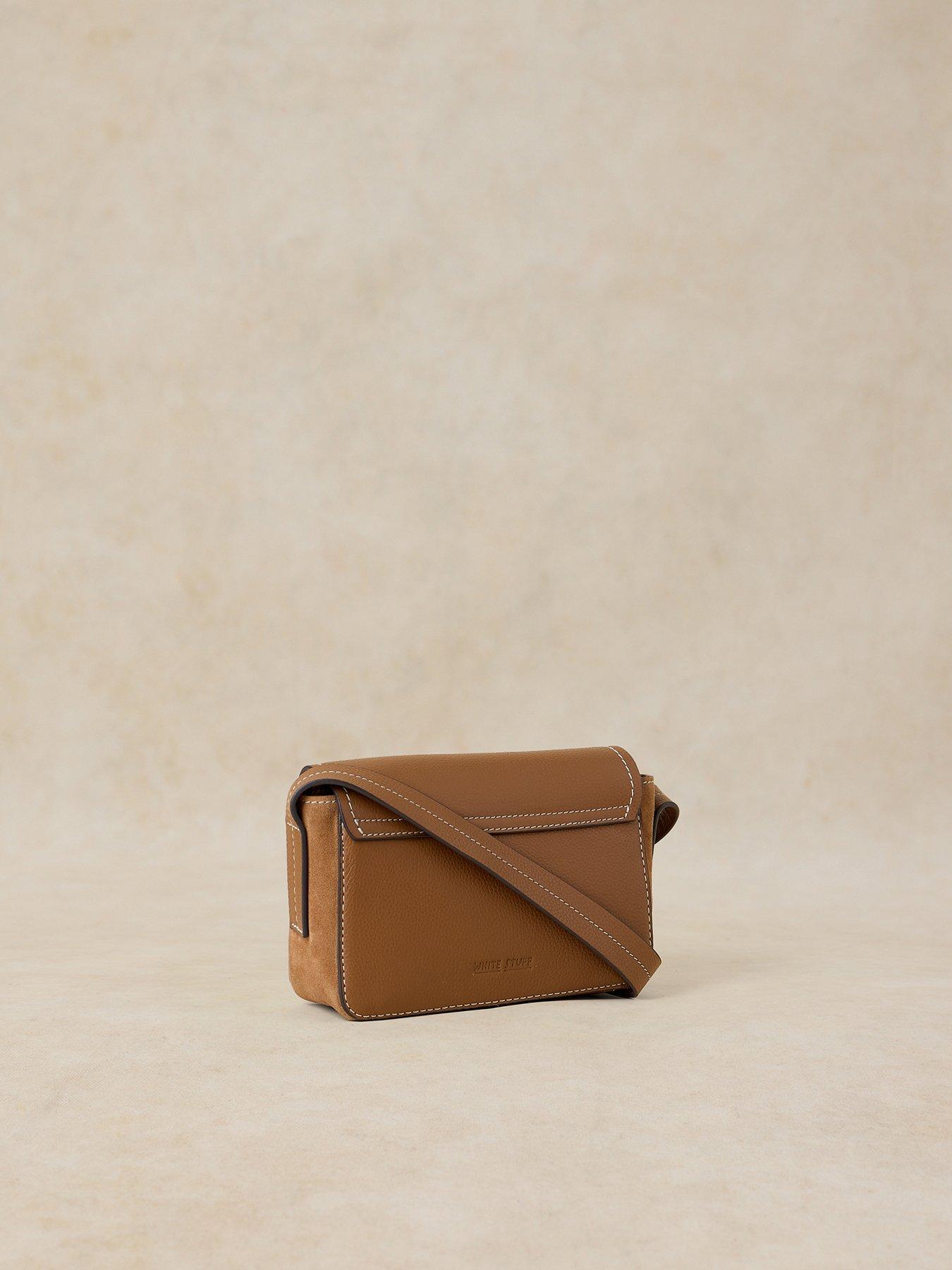 Image 2 of 4 of White Stuff Mini Laila Lock Crossbody Bag - Brown
