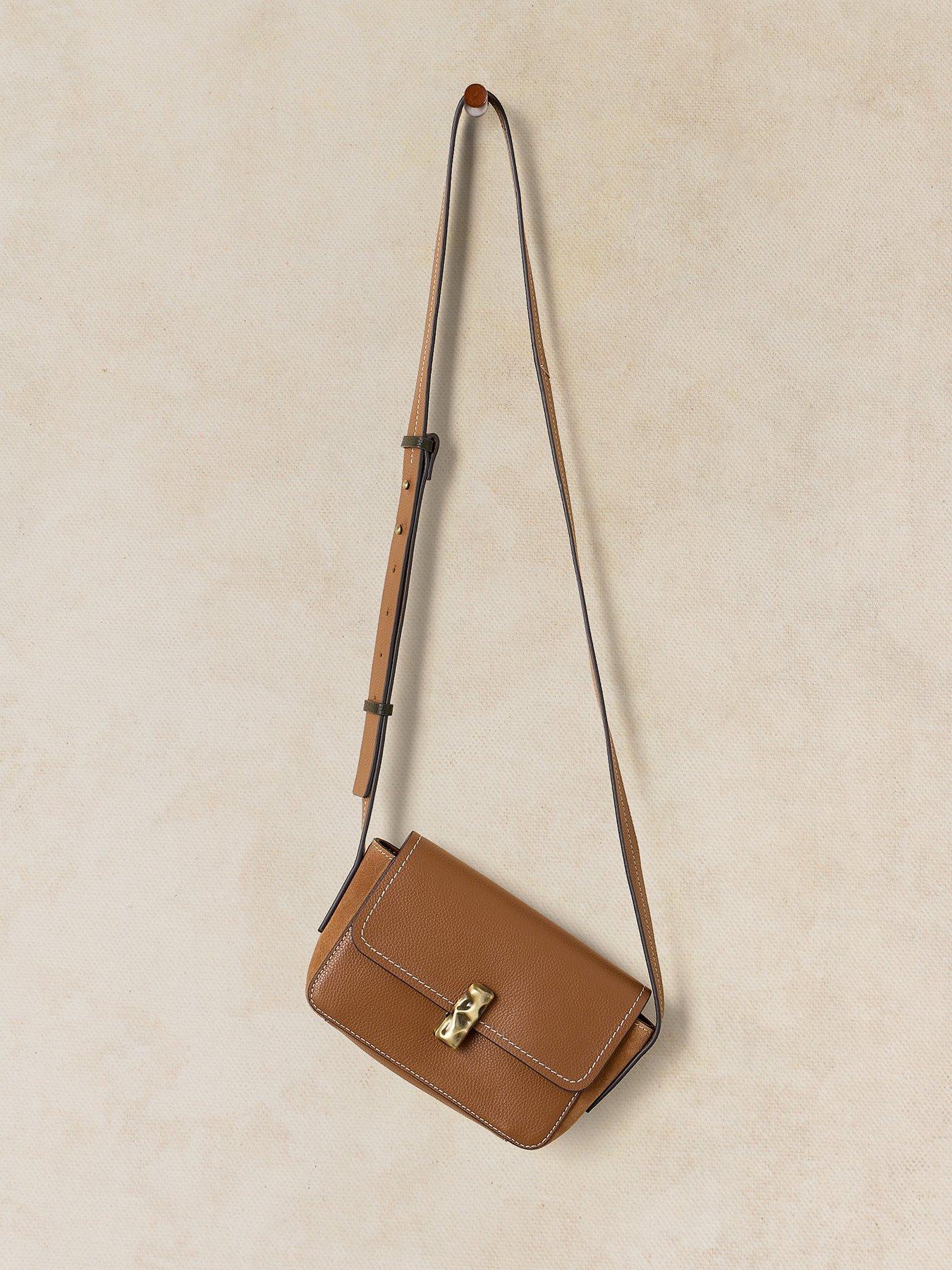 Image 3 of 4 of White Stuff Mini Laila Lock Crossbody Bag - Brown