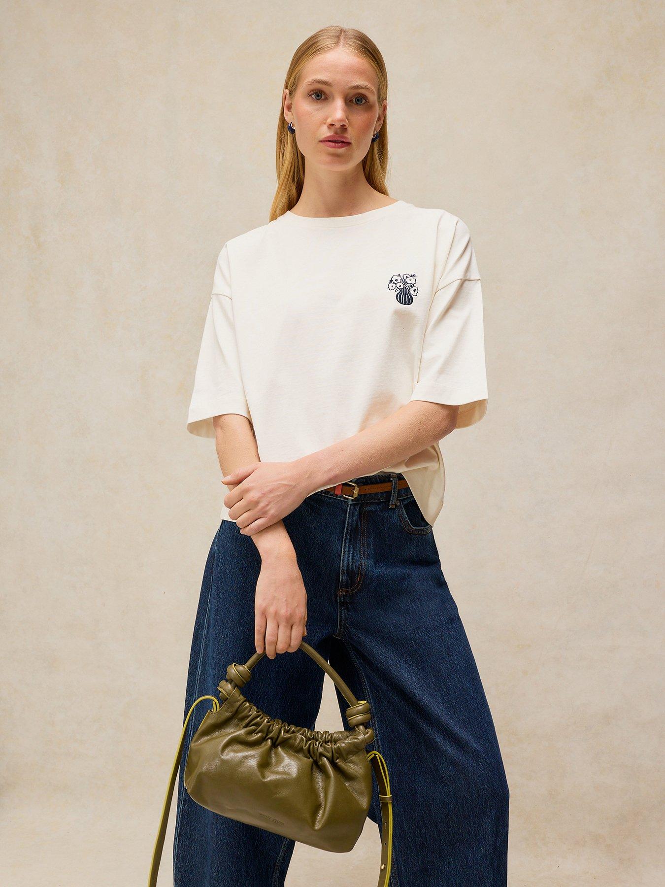 White Stuff Katya Embroidered Tee