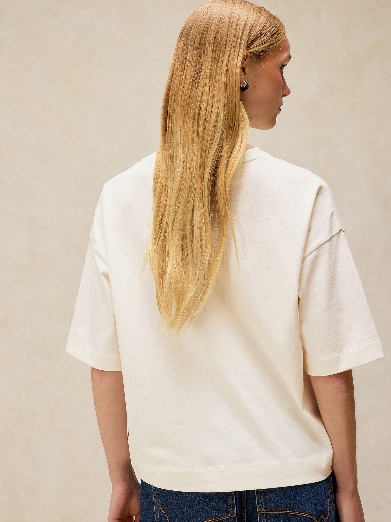 Image 2 of 6 of White Stuff Katya Embroidered Tee