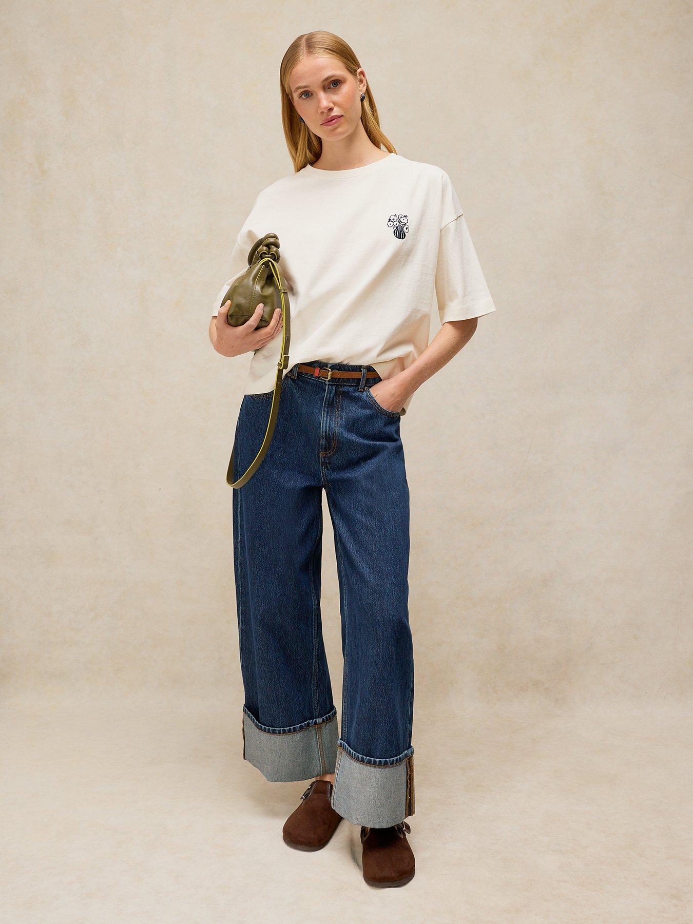 Image 3 of 6 of White Stuff Katya Embroidered Tee