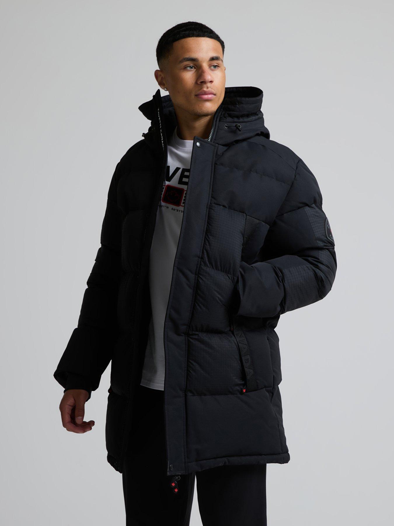 Image 4 of 5 of Zavetti Canada Aylmer 2.0 Longline Padded Parka Jacket - Black
