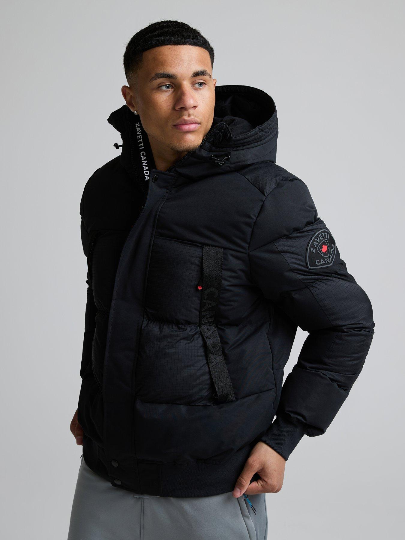 Zavetti Canada Aylmer 2.0 Padded Bomber Jacket - Black