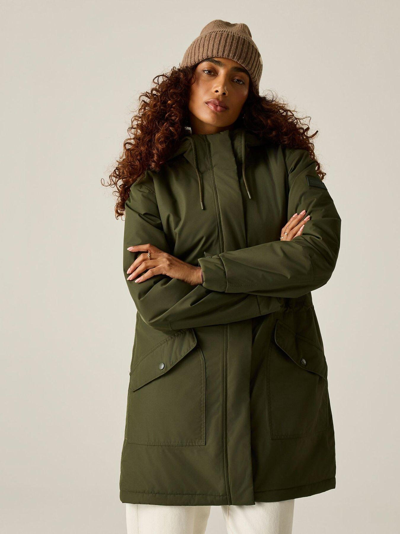 Image 2 of 7 of Regatta Ladies Sophia Waterproof Insulated Jacket-dark Khaki
