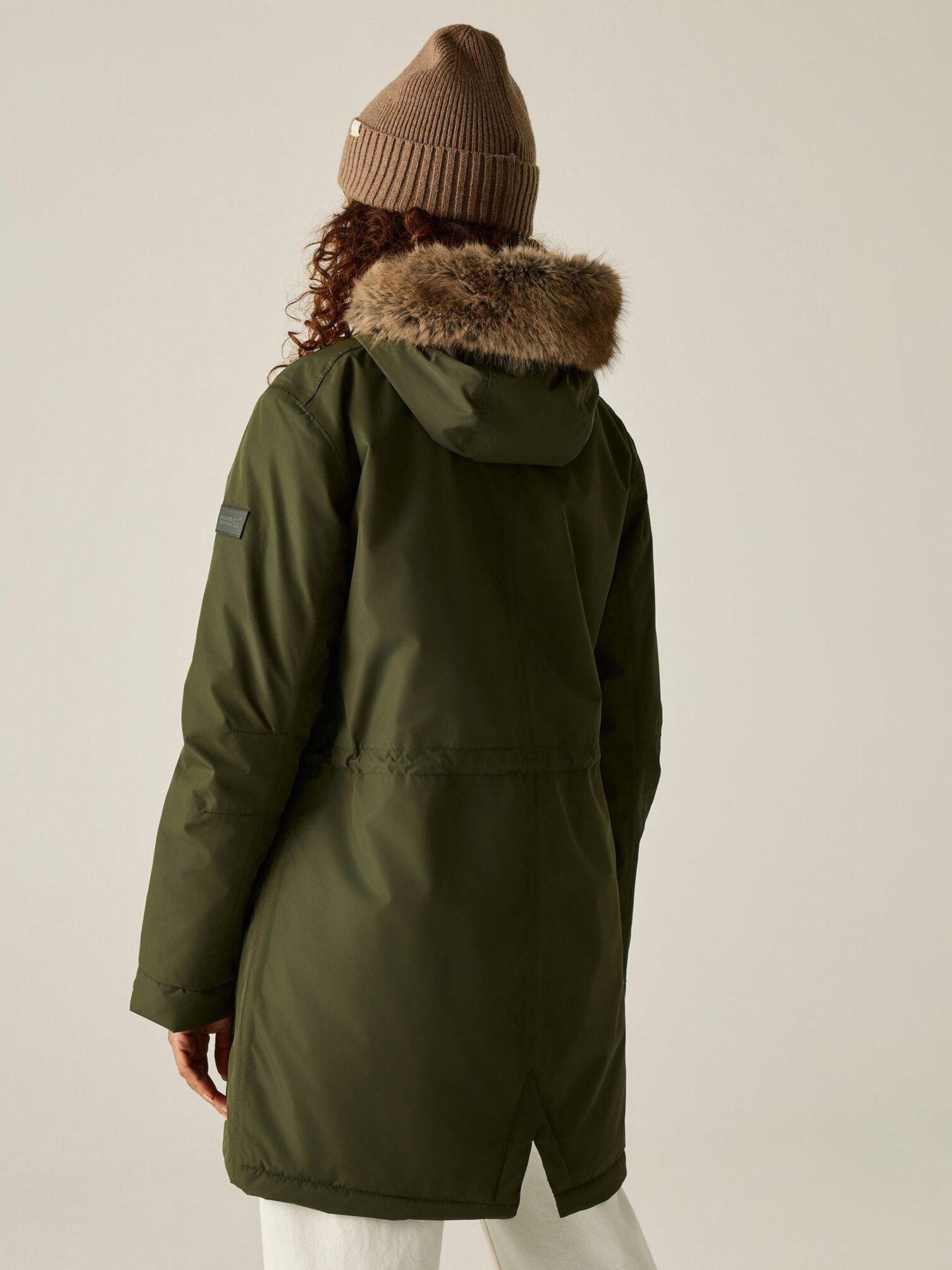 Image 4 of 7 of Regatta Ladies Sophia Waterproof Insulated Jacket-dark Khaki