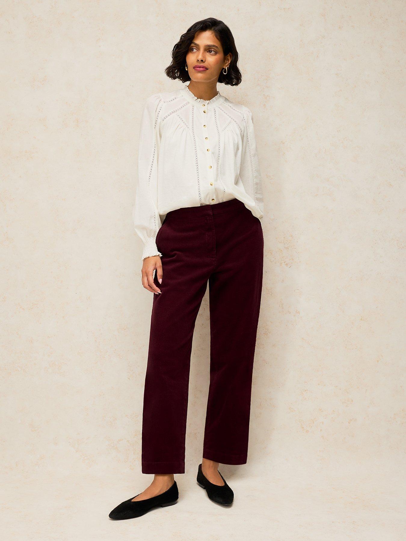 Image 3 of 5 of White Stuff Illy Cord Crop Trouser