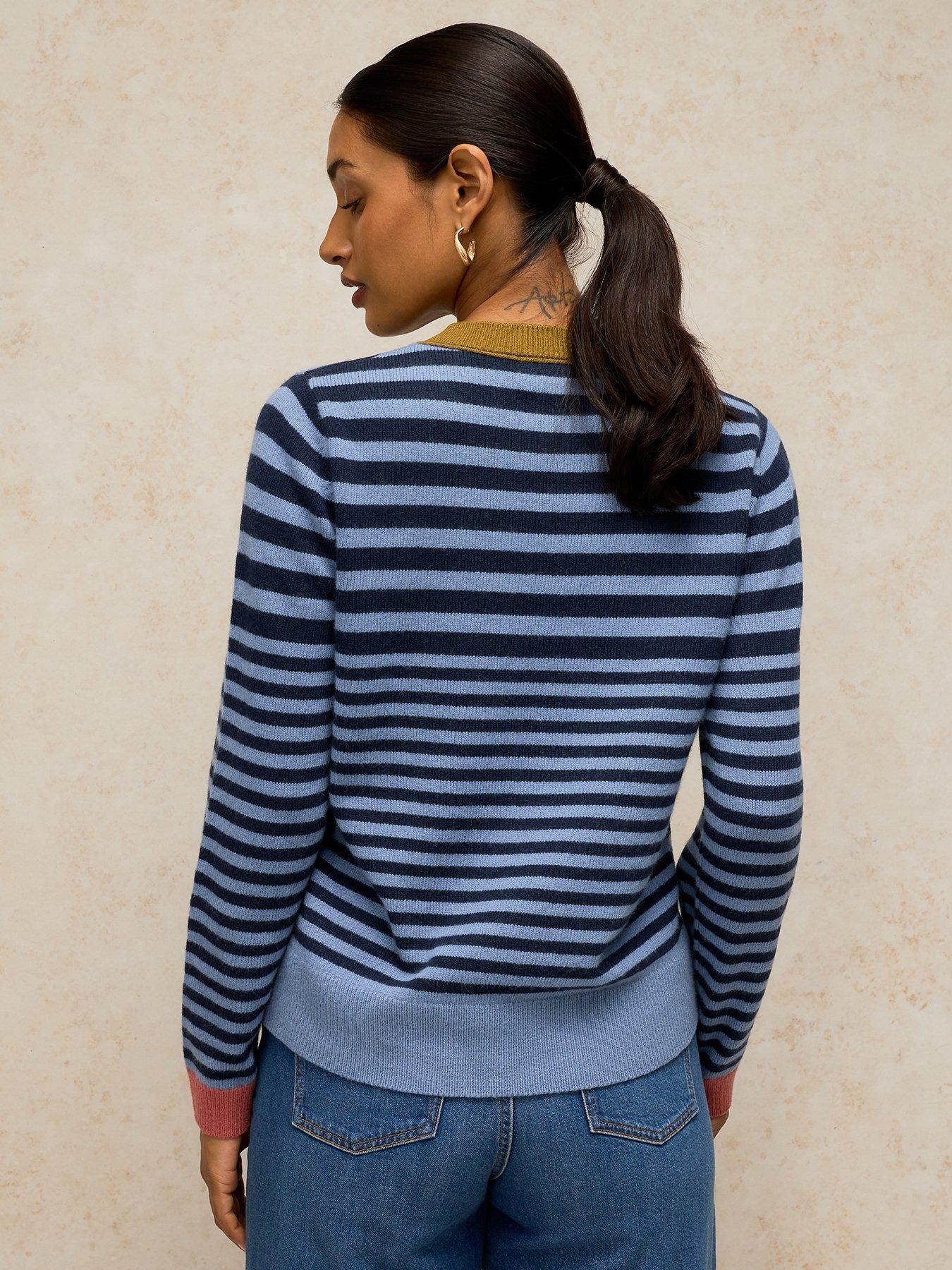 Image 2 of 5 of White Stuff Womens Sansa Stripe Jumper - Blue