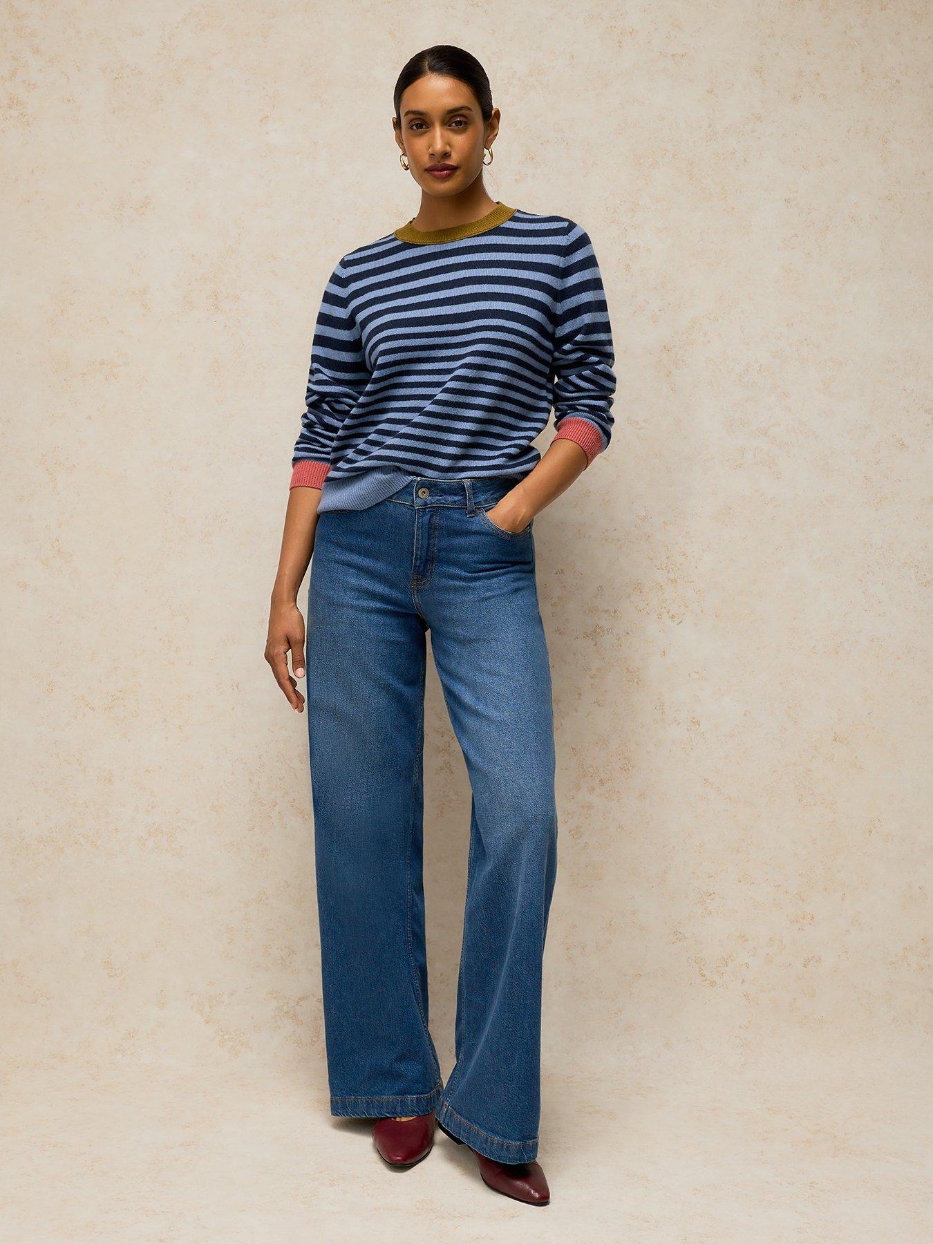 Image 3 of 5 of White Stuff Womens Sansa Stripe Jumper - Blue