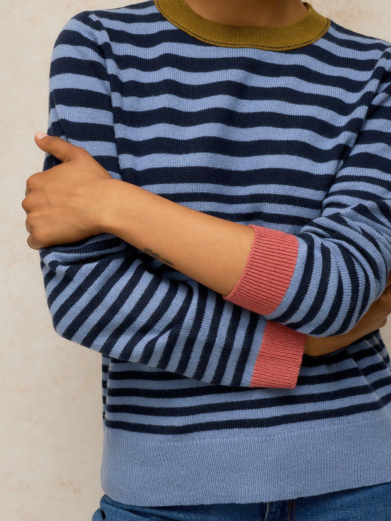 Image 4 of 5 of White Stuff Womens Sansa Stripe Jumper - Blue