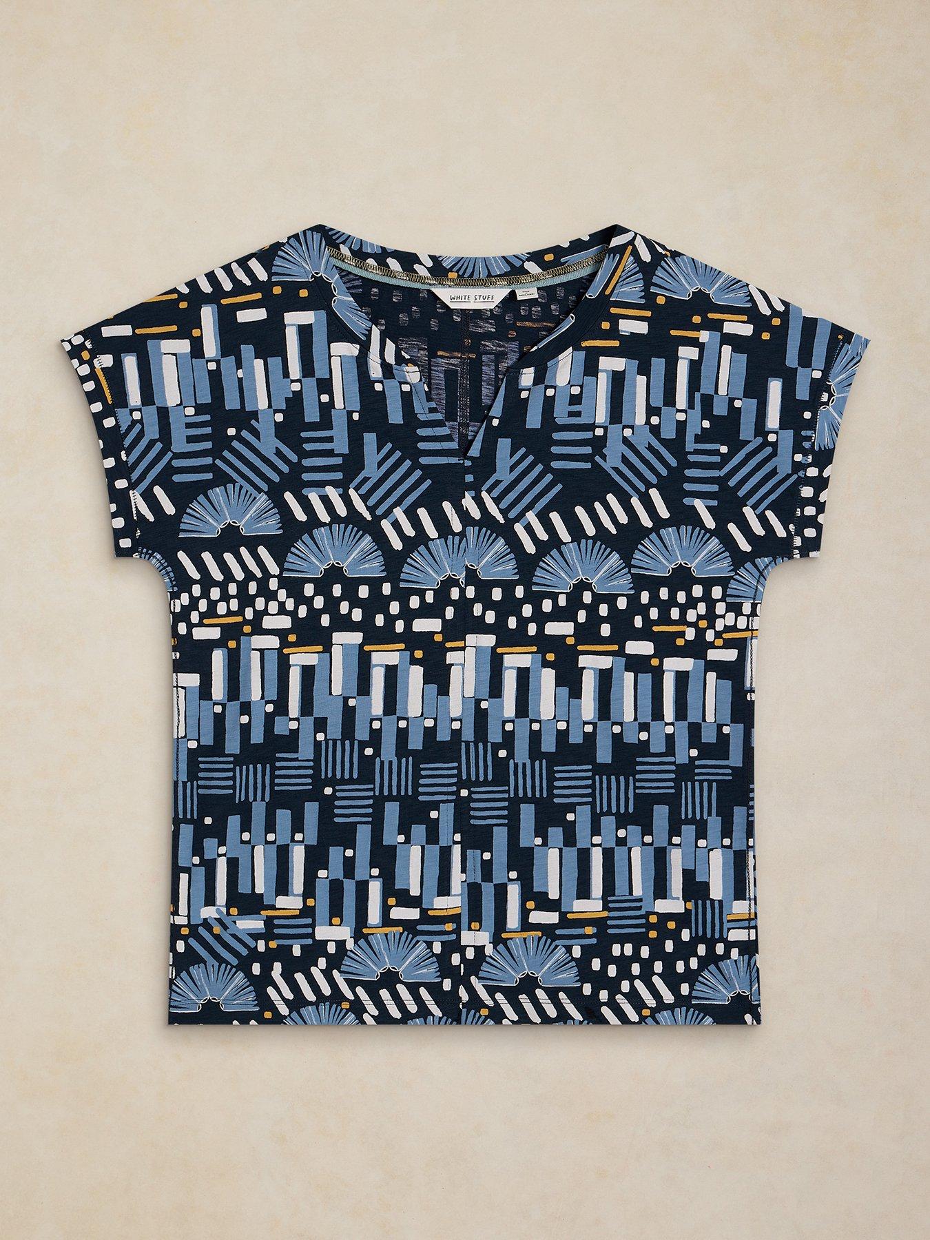 Image 5 of 6 of White Stuff Nelly Notch Neck Tee