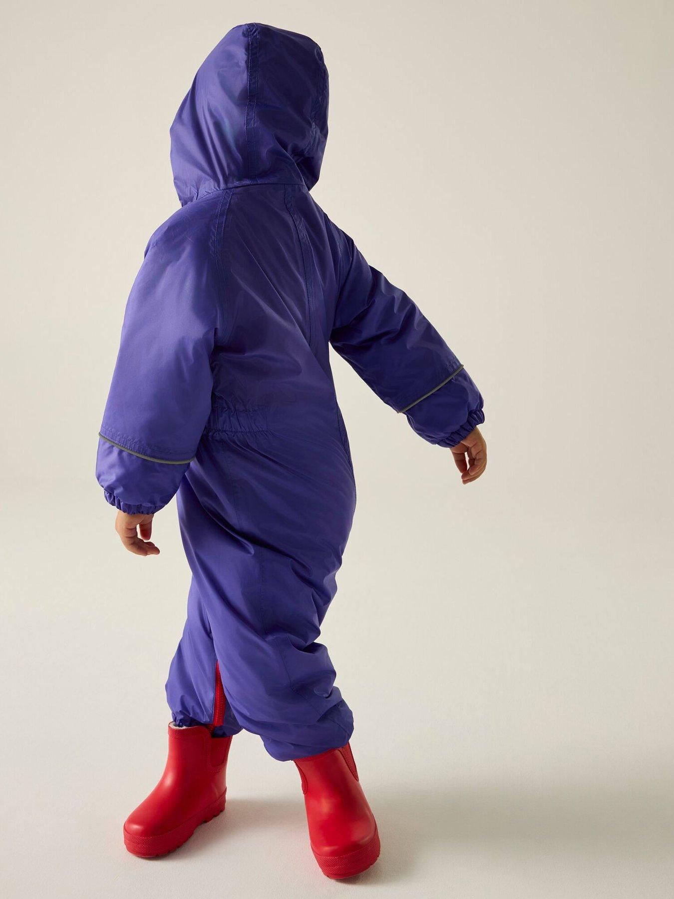 Image 2 of 6 of Regatta Kids Toddler Splosh Iii Puddlesuit -peony/lollipop.