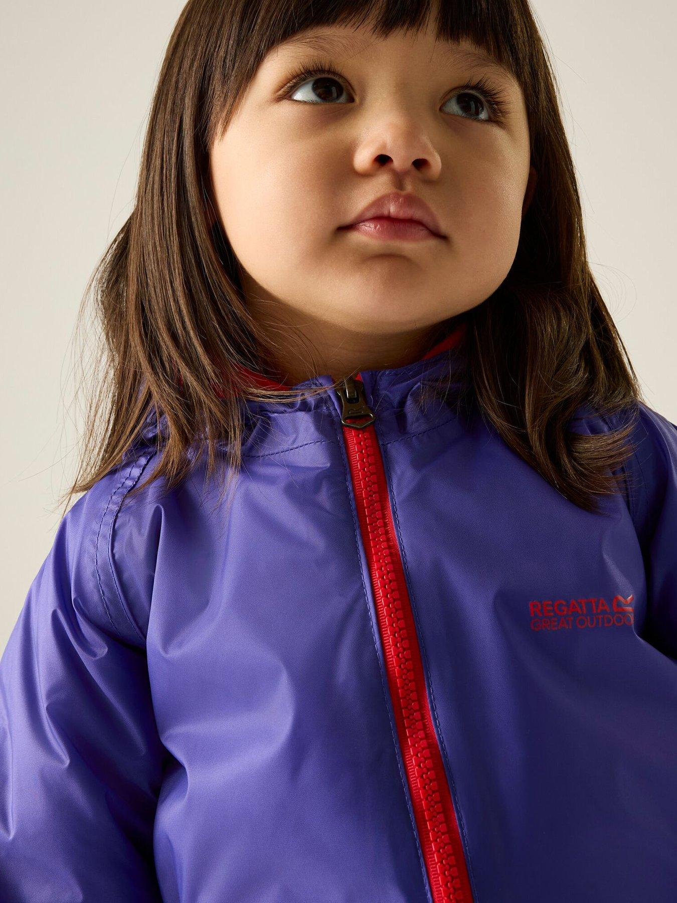 Image 5 of 6 of Regatta Kids Toddler Splosh Iii Puddlesuit -peony/lollipop.