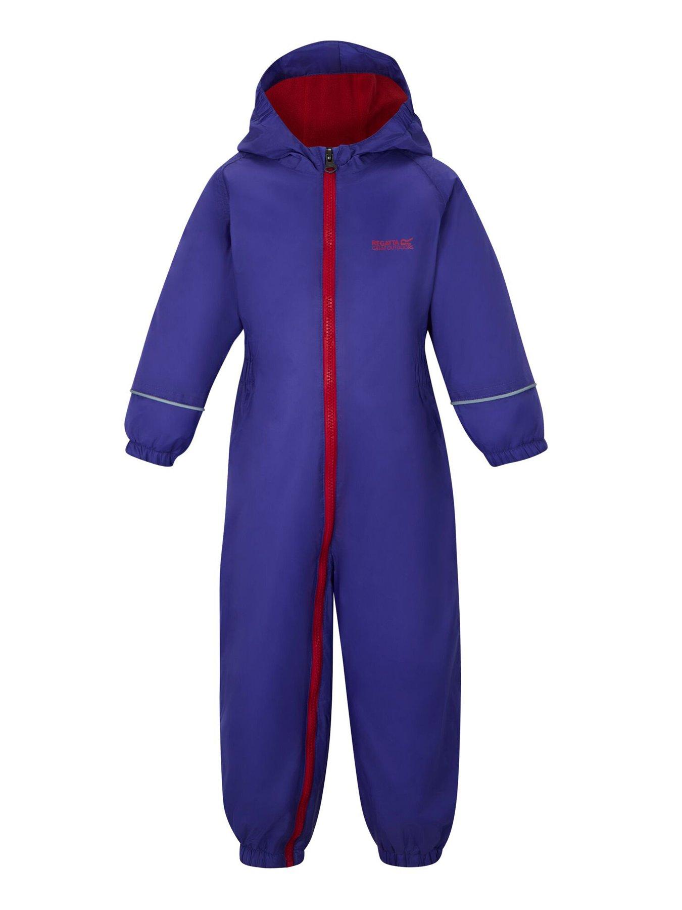 Image 6 of 6 of Regatta Kids Toddler Splosh Iii Puddlesuit -peony/lollipop.