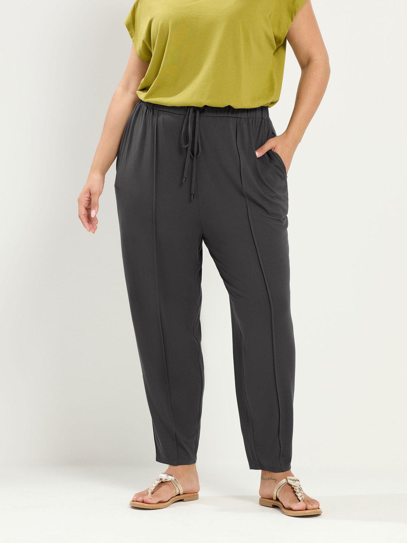 Yours Curve Harem Jogger - Grey