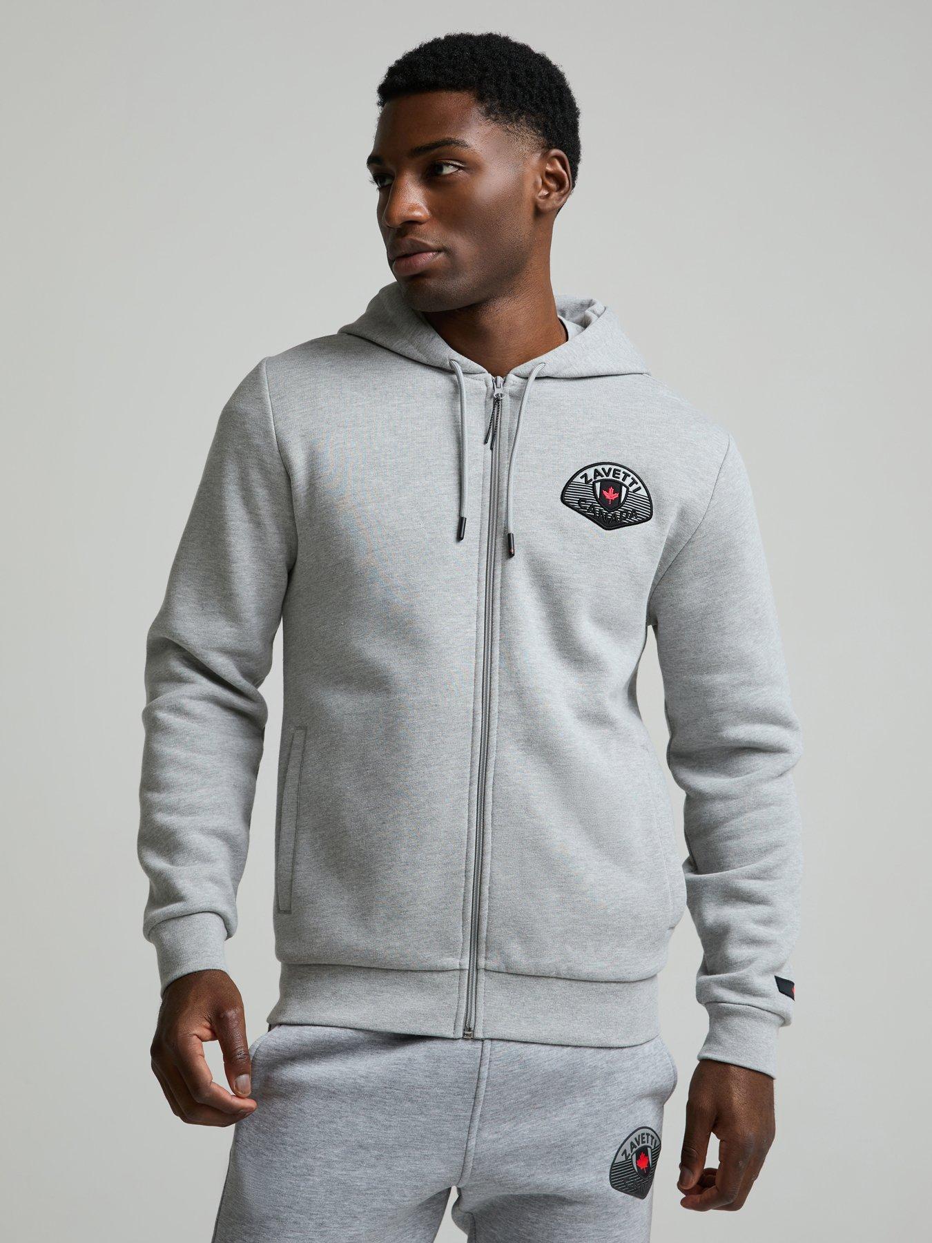 Zavetti Canada Bottacini Compatto Zip Through Hoodie - Grey
