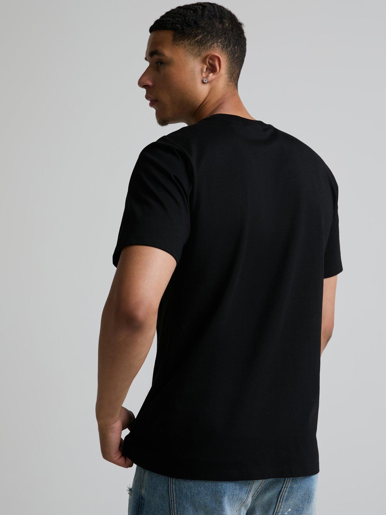 Image 2 of 5 of Alessandro Zavetti Mens Veleno Graphic Print Short Sleeve T-Shirt - Black