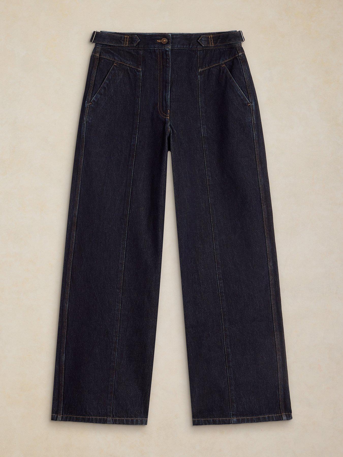 Image 5 of 6 of White Stuff Carmella Wide Leg Jeans - Blue