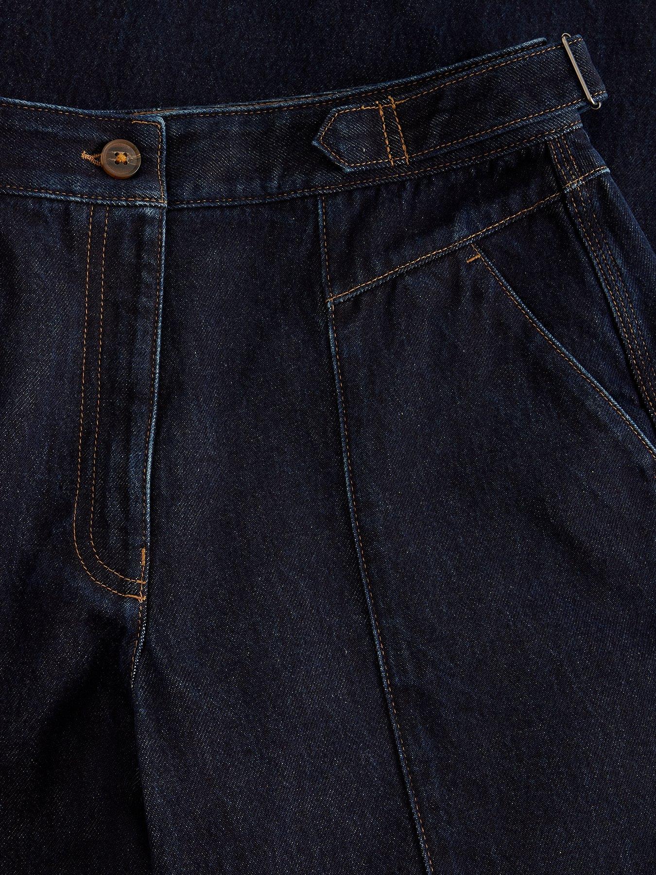 Image 6 of 6 of White Stuff Carmella Wide Leg Jeans - Blue