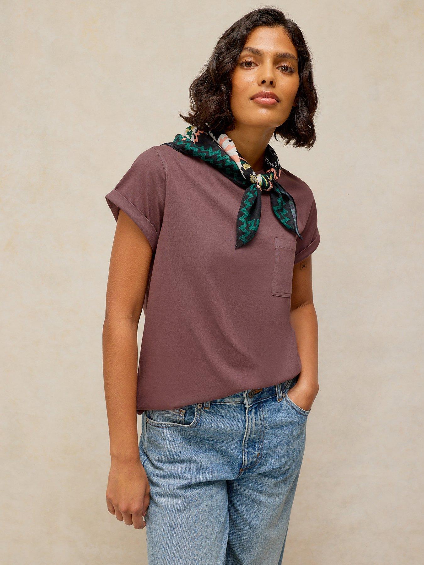 White Stuff Gina T-Shirt - Brown
