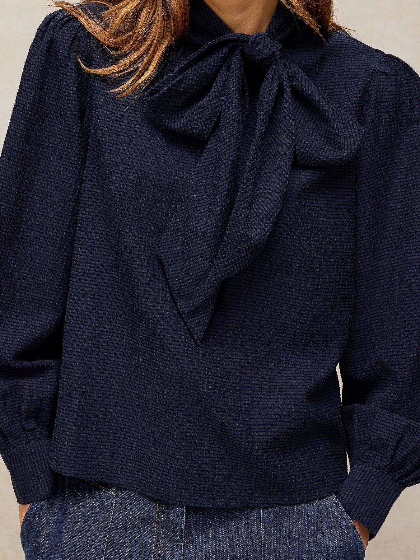 Image 4 of 5 of White Stuff Fleur Tie Neck Top