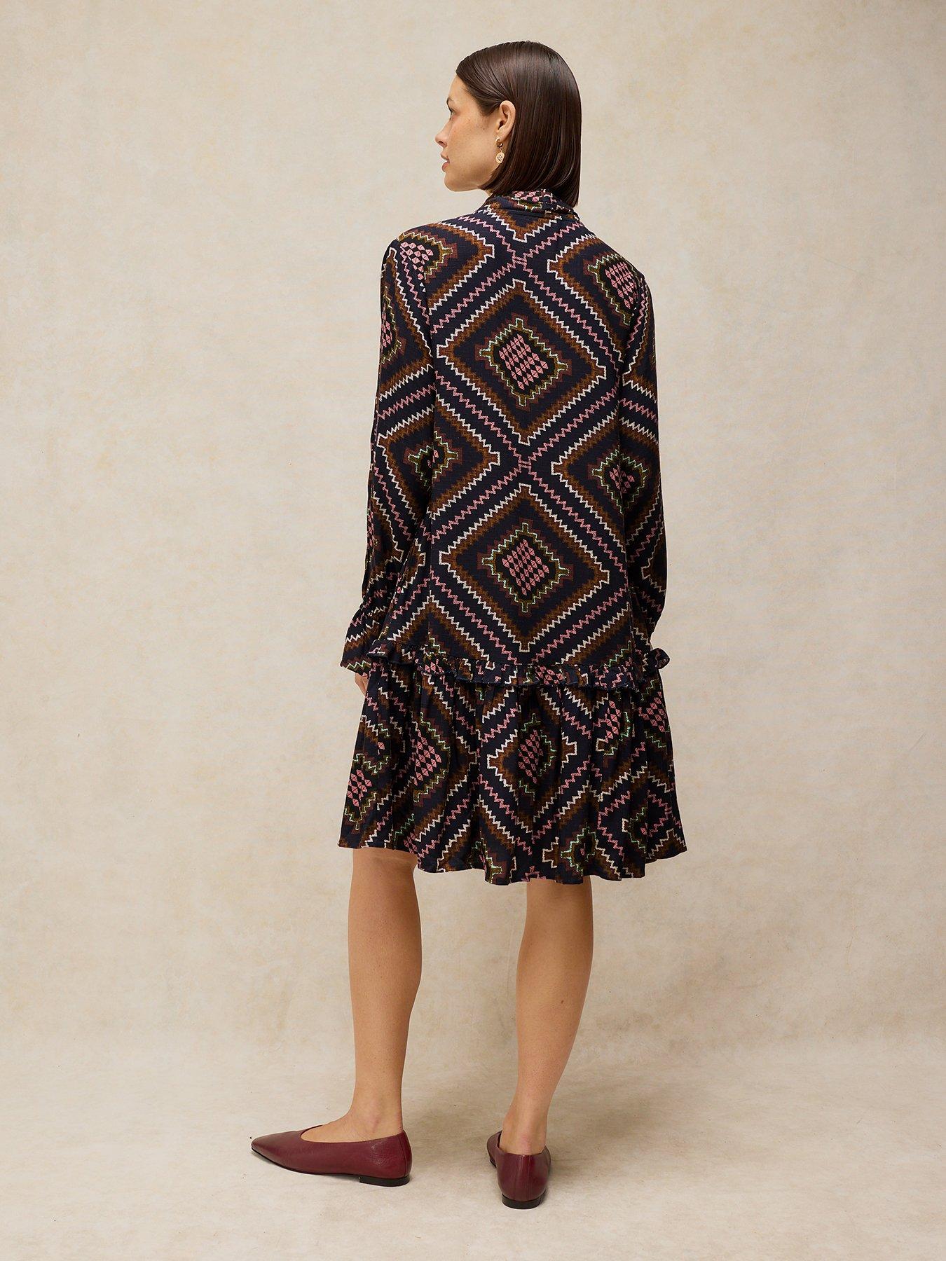 Image 2 of 6 of White Stuff Kalia Short Sleeve Midi Dress - Multi