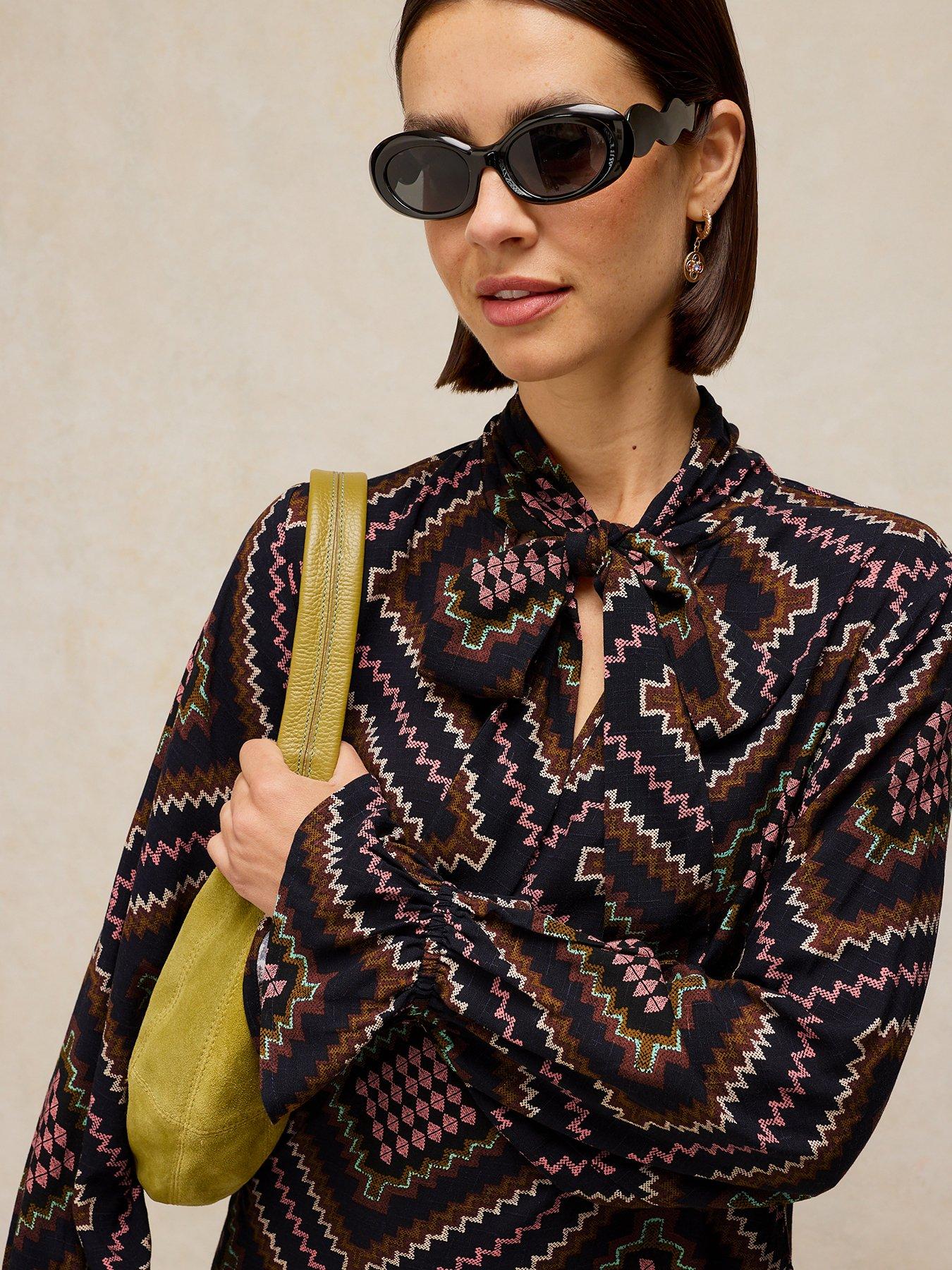 Image 4 of 6 of White Stuff Kalia Short Sleeve Midi Dress - Multi