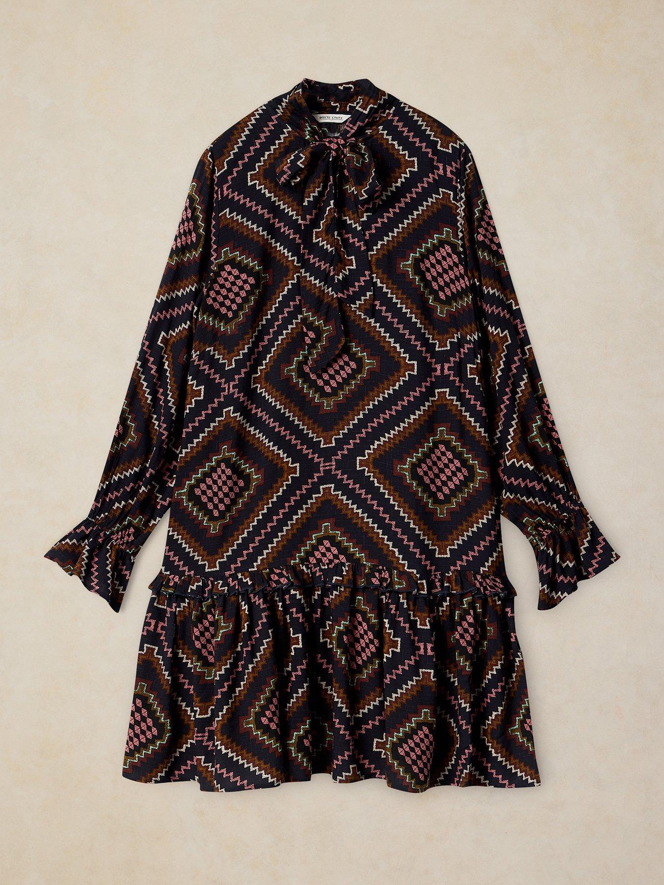 Image 5 of 6 of White Stuff Kalia Short Sleeve Midi Dress - Multi