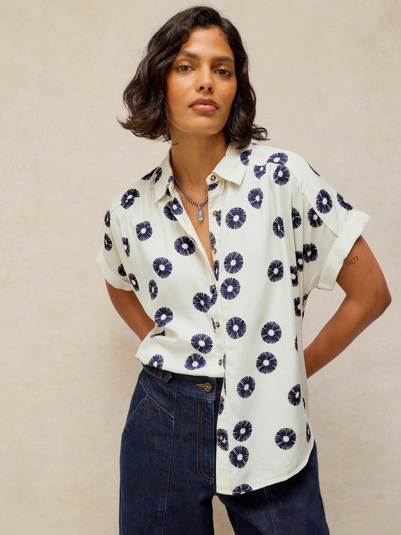 Image 1 of 6 of White Stuff Orla Button Through Shirt