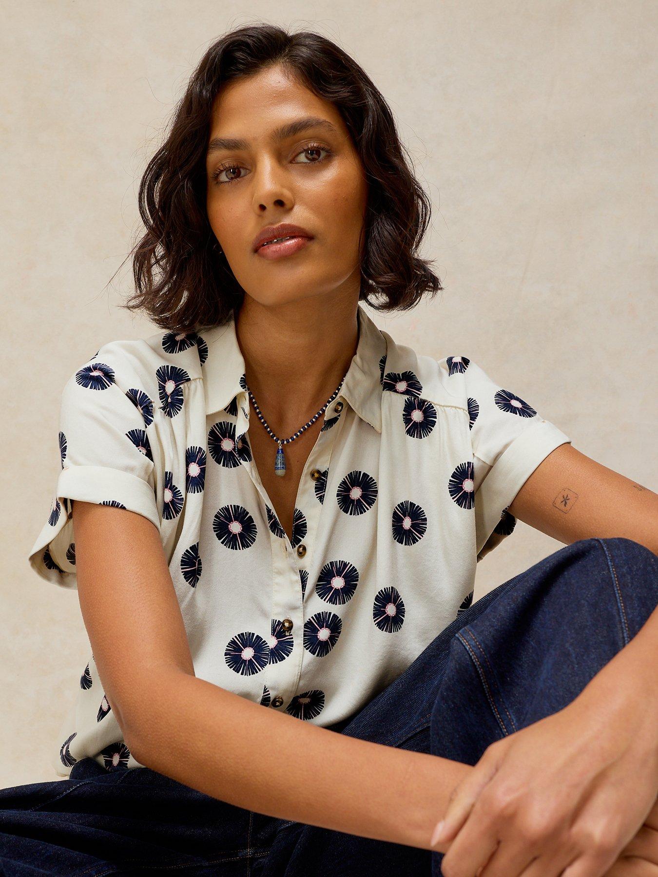 Image 4 of 6 of White Stuff Orla Button Through Shirt