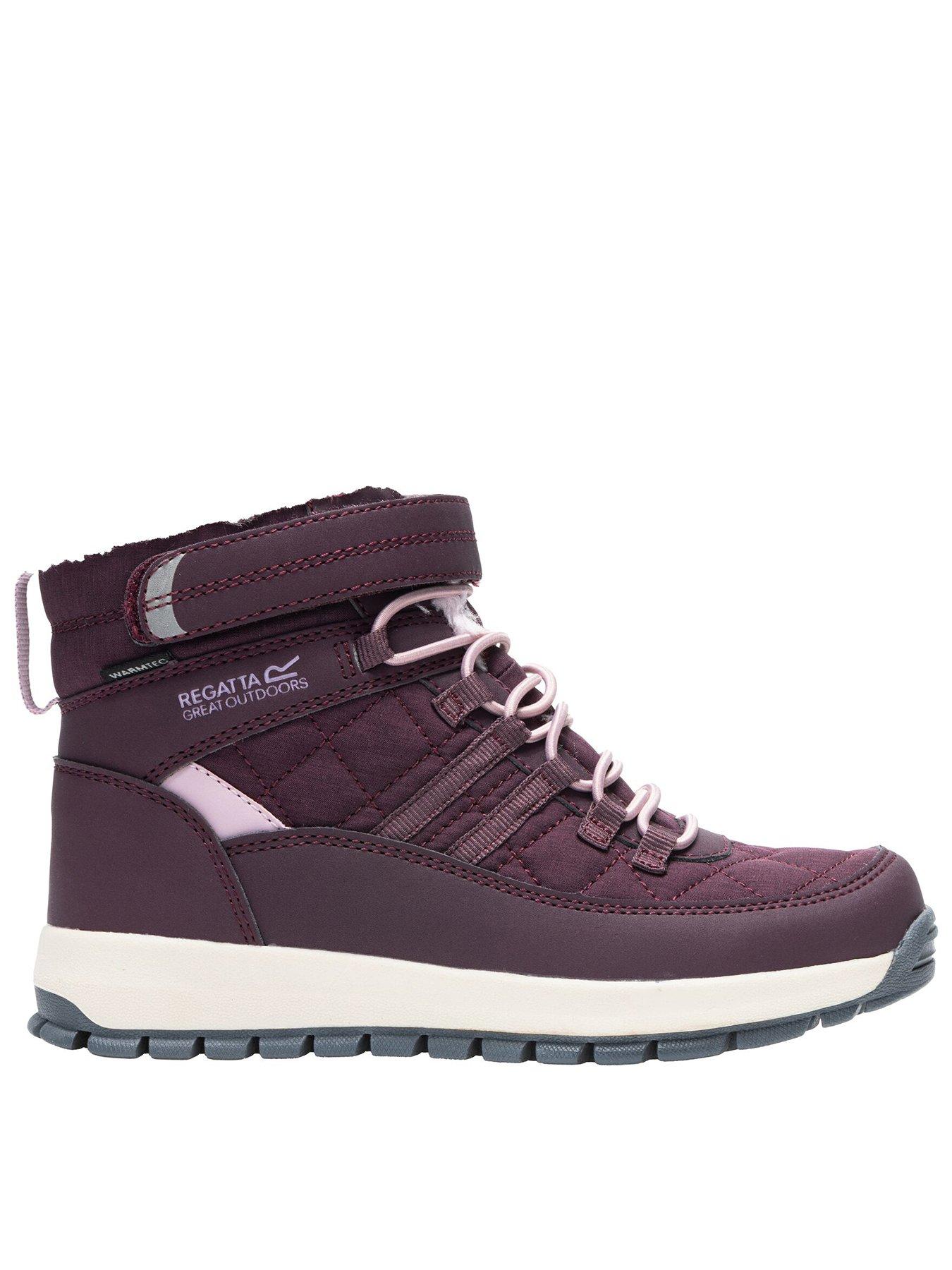 Image 1 of 7 of Regatta Kids Elbourne Jnr Waterproof Insulated Walking Boots - Fig/Lilac