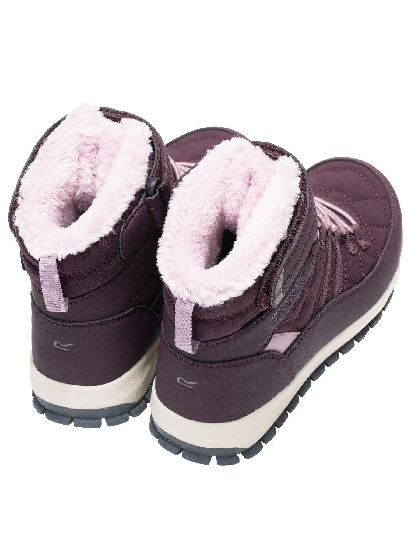 Image 2 of 7 of Regatta Kids Elbourne Jnr Waterproof Insulated Walking Boots - Fig/Lilac