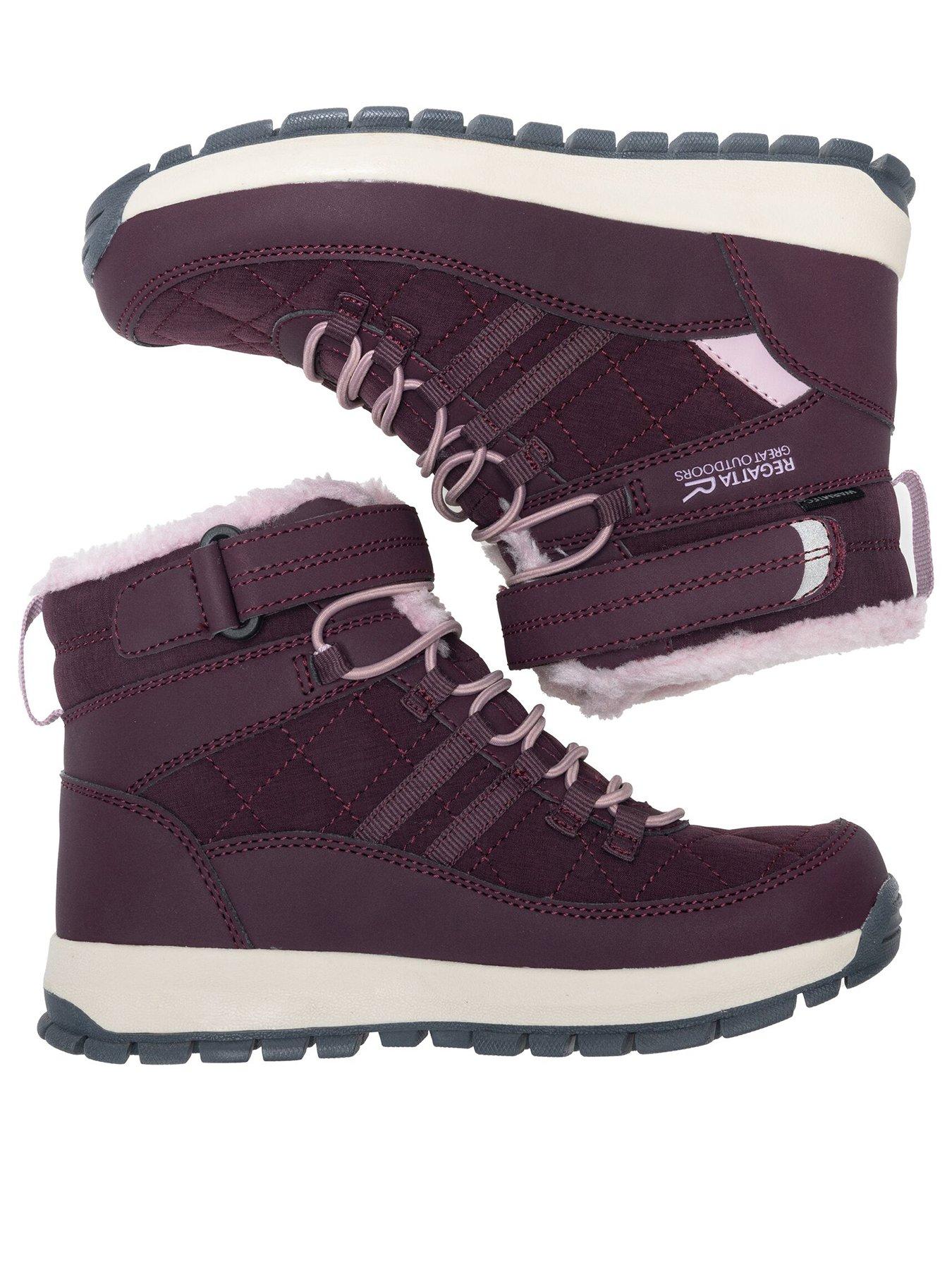 Image 3 of 7 of Regatta Kids Elbourne Jnr Waterproof Insulated Walking Boots - Fig/Lilac