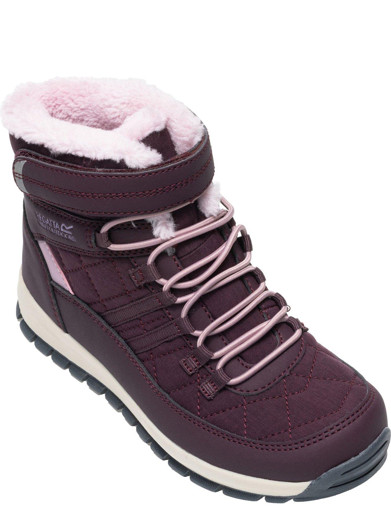 Image 4 of 7 of Regatta Kids Elbourne Jnr Waterproof Insulated Walking Boots - Fig/Lilac
