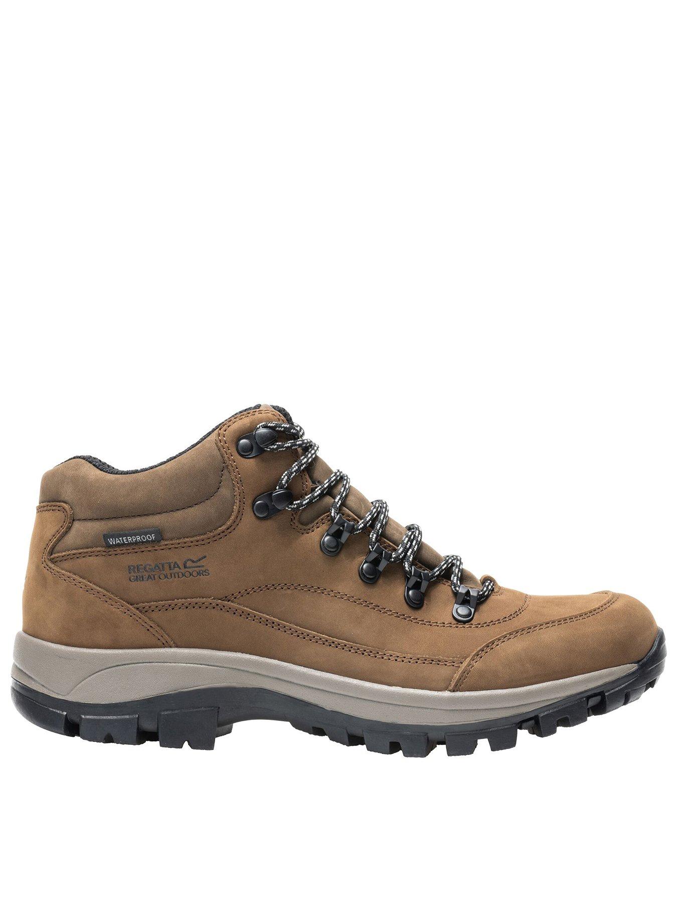 Image 1 of 7 of Regatta Mens Bayton Leather Mid Walking Boots - Brown