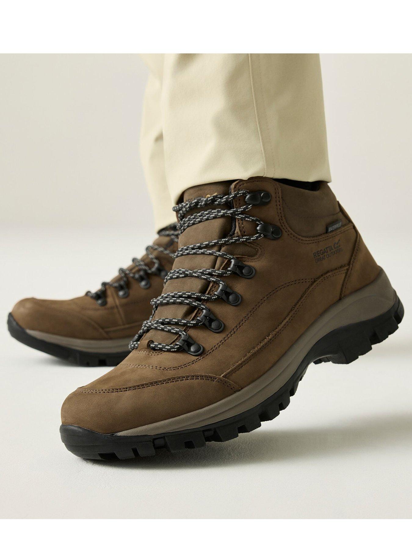 Image 3 of 7 of Regatta Mens Bayton Leather Mid Walking Boots - Brown
