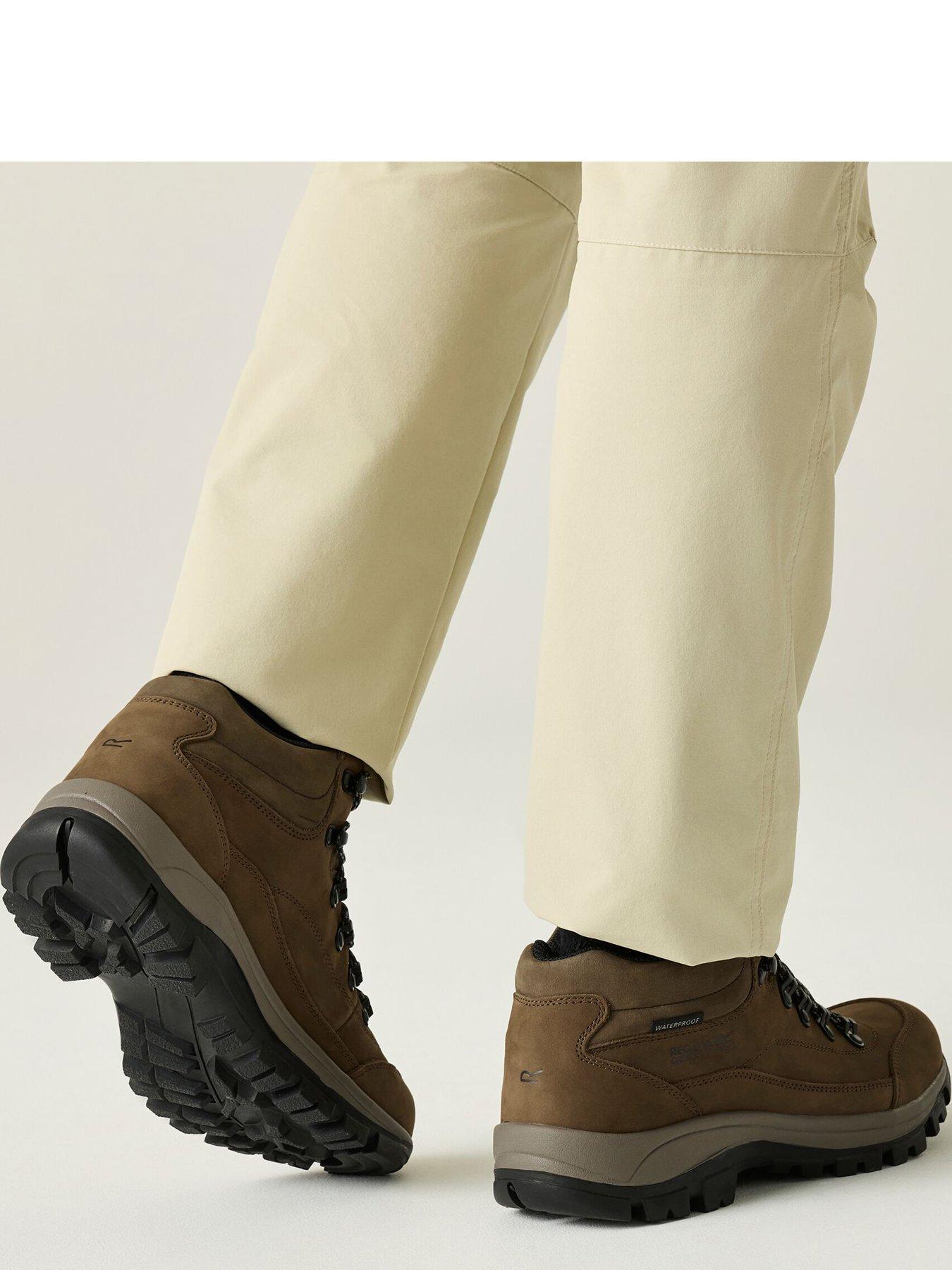 Image 4 of 7 of Regatta Mens Bayton Leather Mid Walking Boots - Brown