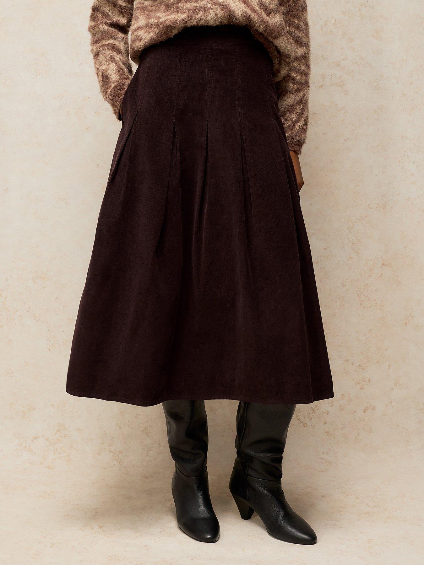 Image 1 of 5 of White Stuff Marlowe Cord Skirt