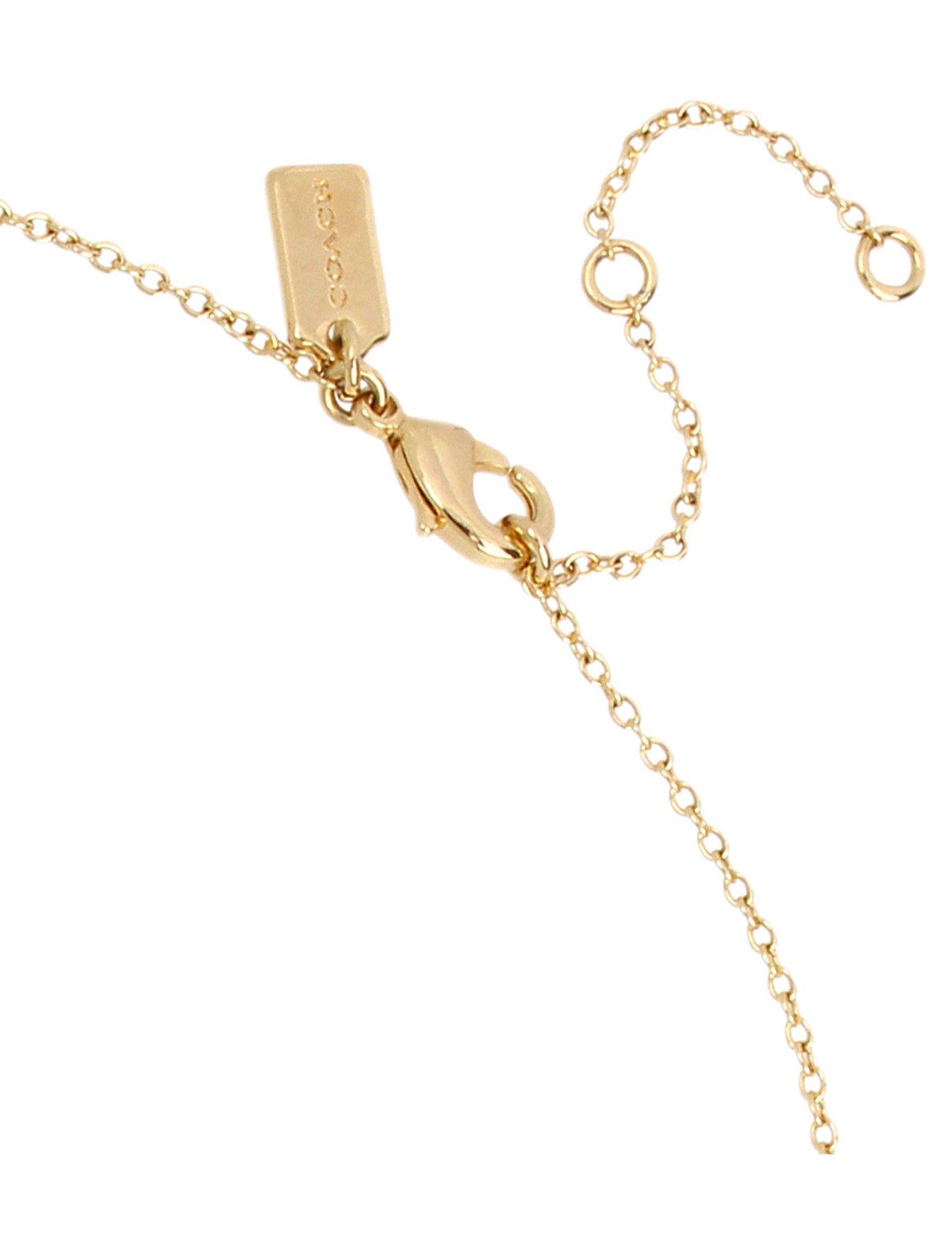 Image 3 of 4 of COACH Starter Charm Necklace - Gold