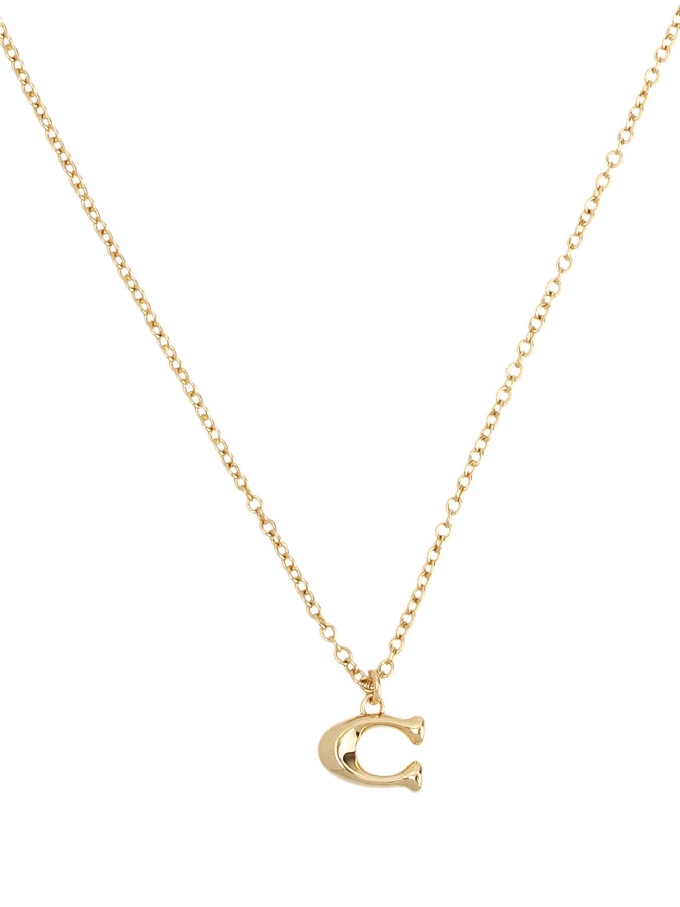 Image 4 of 4 of COACH Starter Charm Necklace - Gold