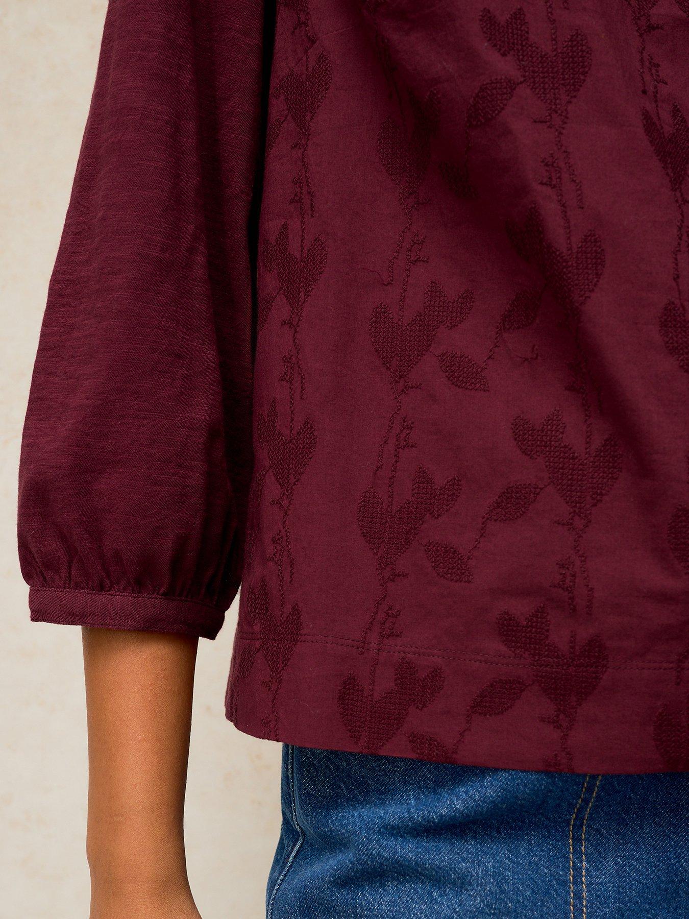 Image 4 of 5 of White Stuff Amelia Embroidered Top