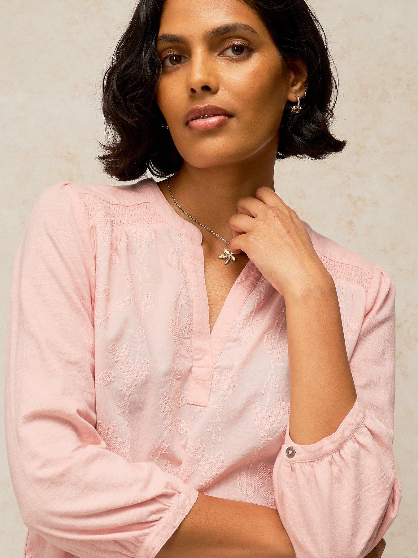 Image 4 of 5 of White Stuff Amelia Embroidered Top