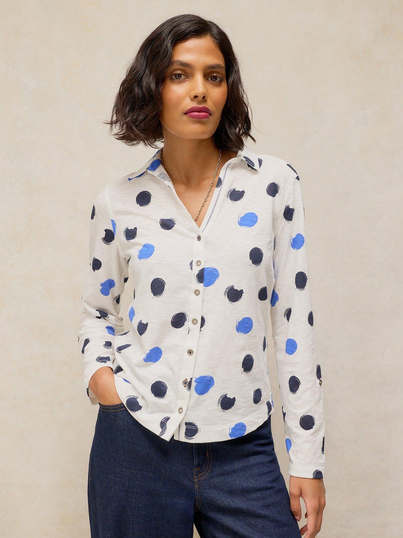 White Stuff Annie Jersey Shirt - Cream
