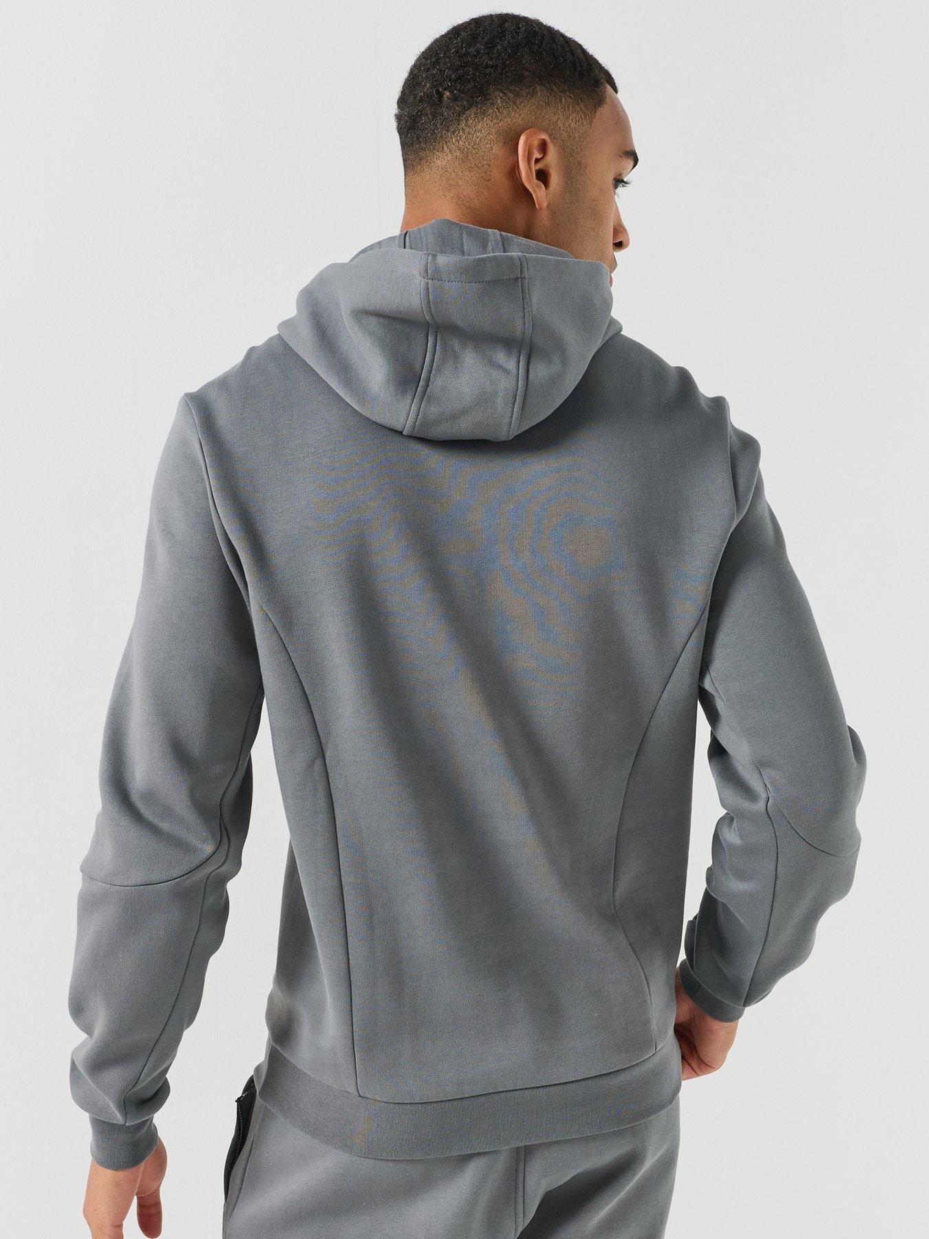 Image 2 of 6 of Zavetti Canada Mens Chandoni Logo Fleece Hoodie - Volcanic Veil